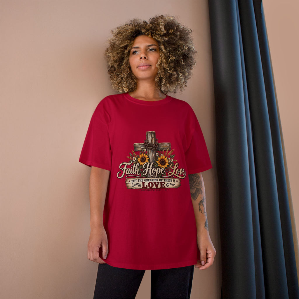 Faith Hope Love — Brave Hearts Country Gospel T-Shirt (Extended Sizes)