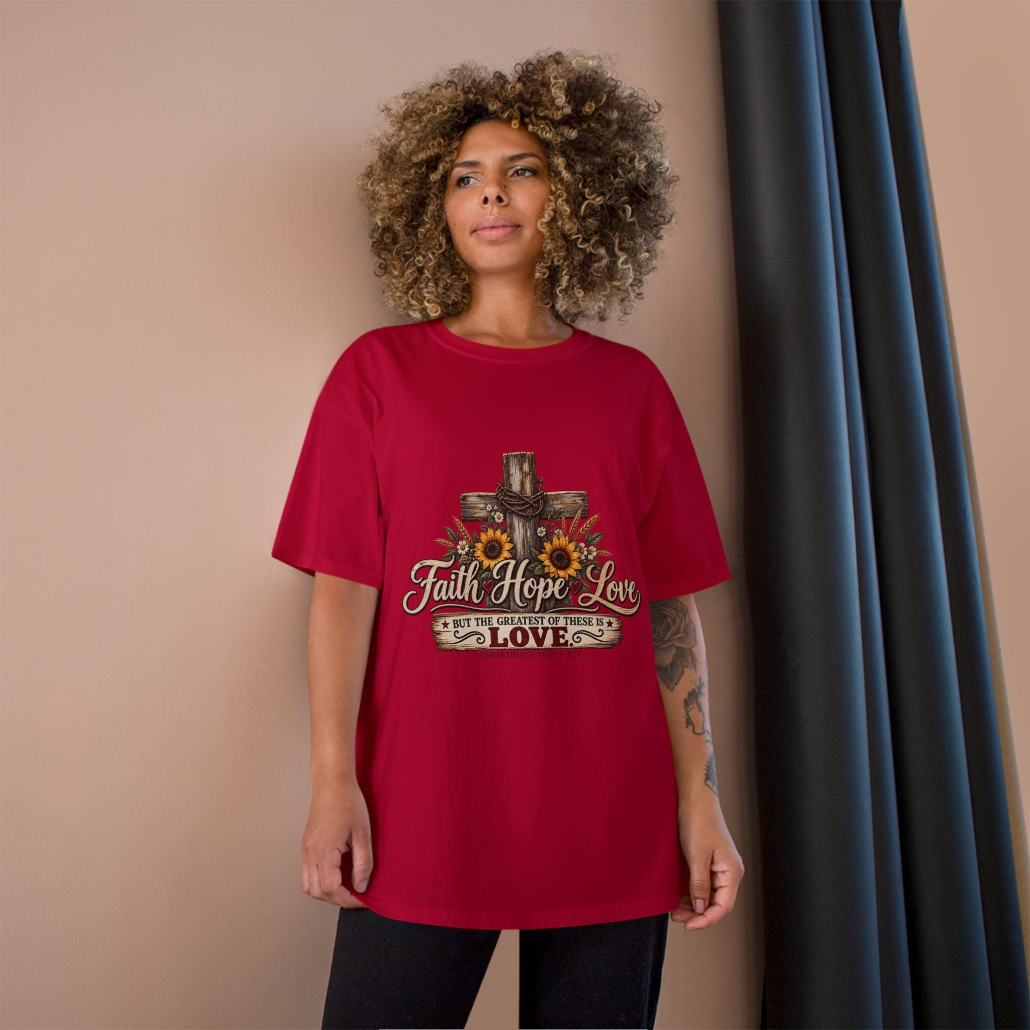 Faith Hope Love — Brave Hearts Country Gospel T-Shirt (Extended Sizes)