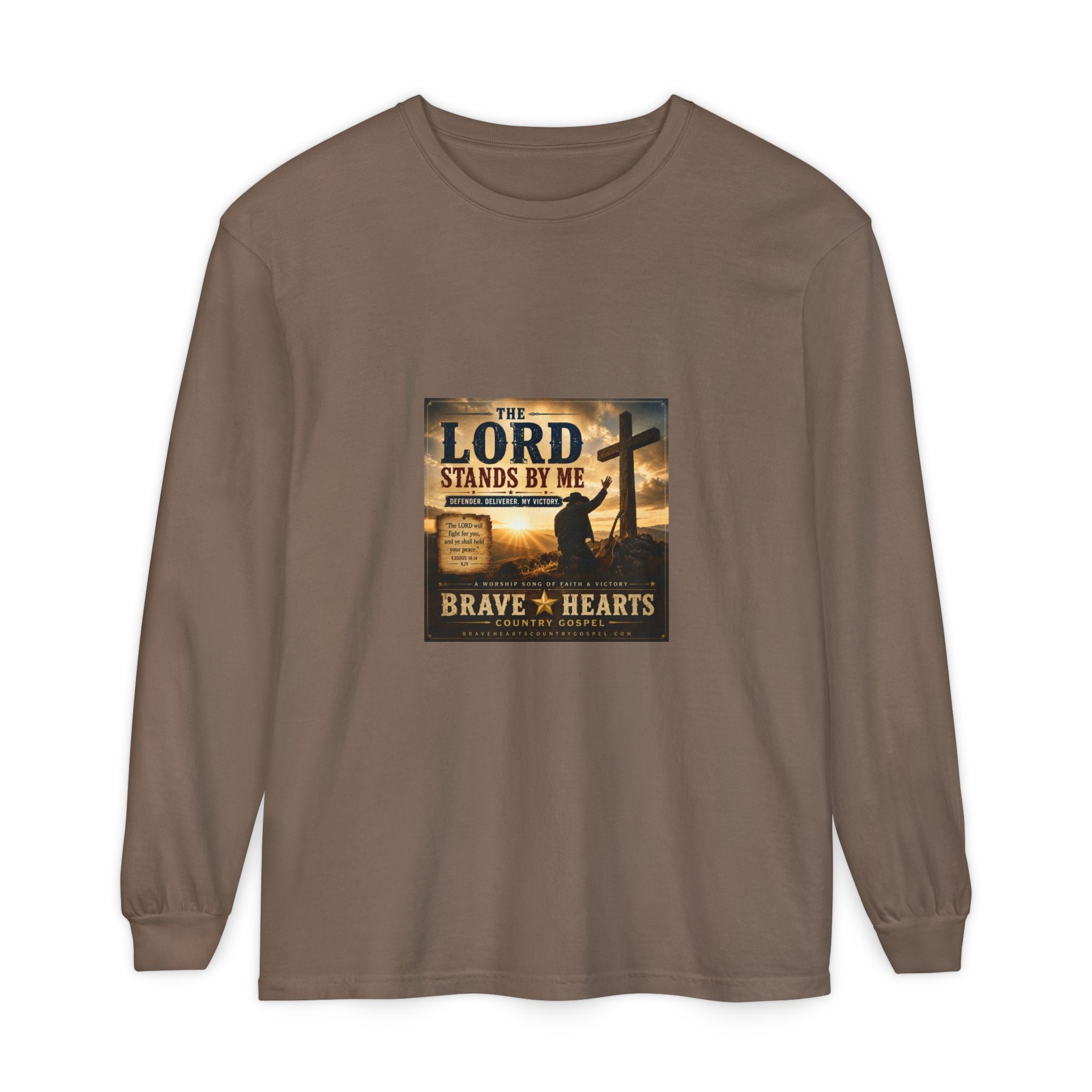 The Lord Stands By Me — Brave Hearts Country Gospel Long Sleeve T-Shirt
