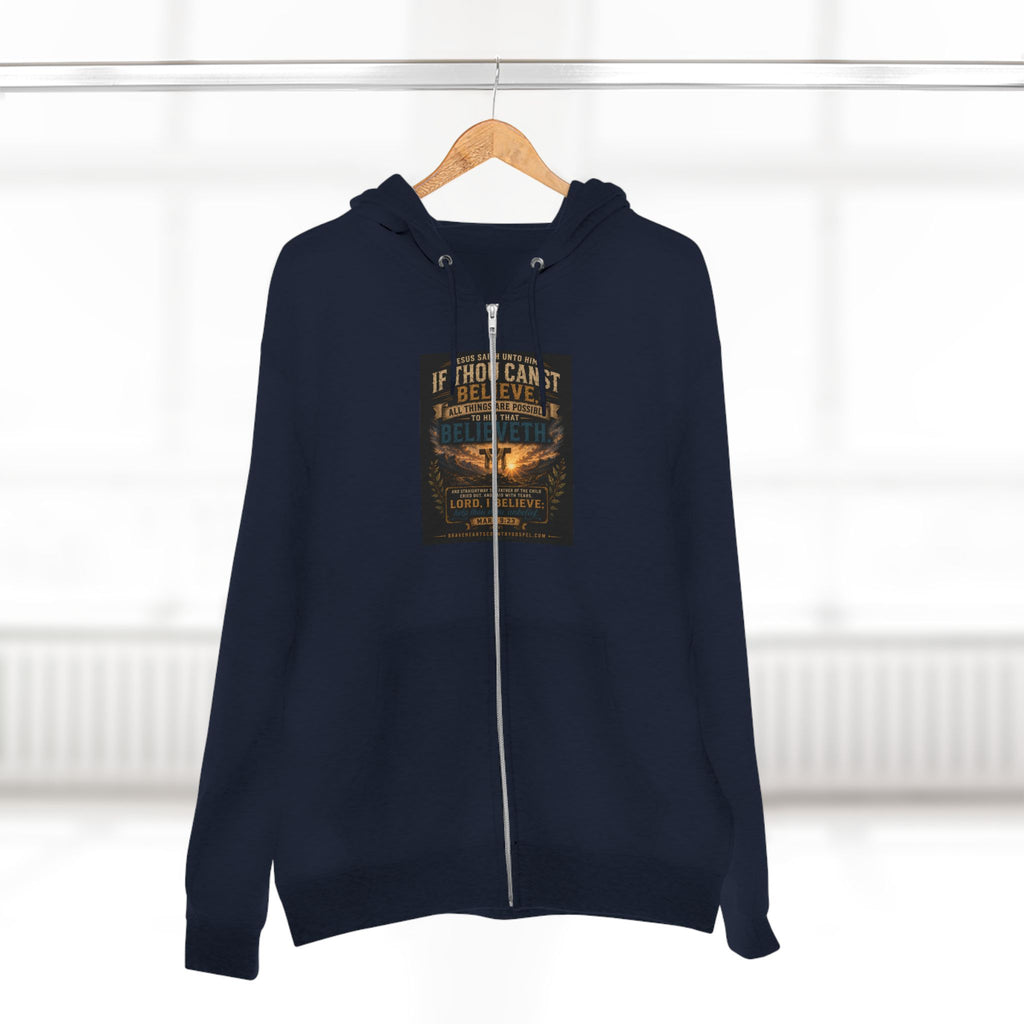 If Thou Canst Believe - Brave Hearts Country Gospel Hoodie