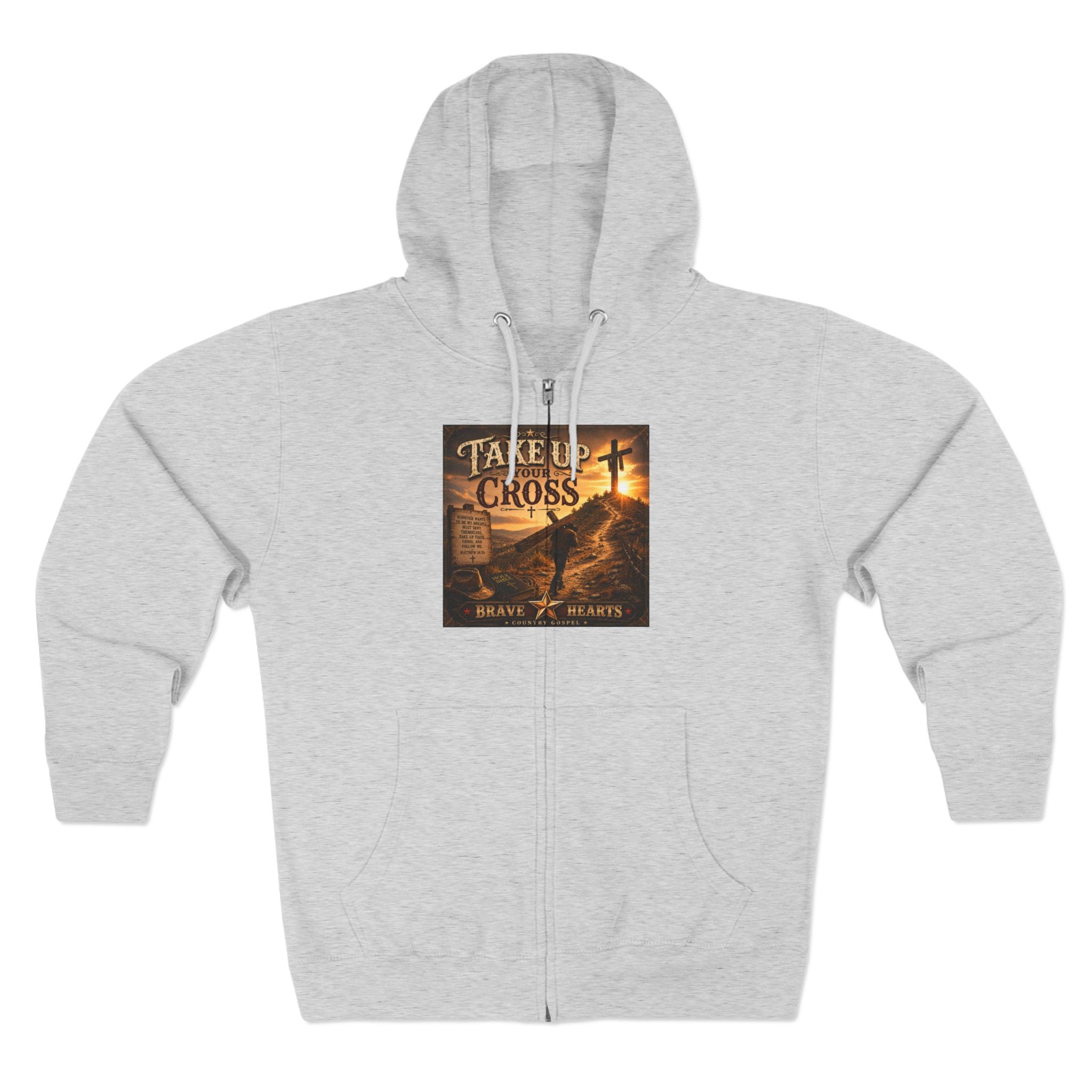 Take Up Your Cross— Brave Hearts Country Gospel Hoodie