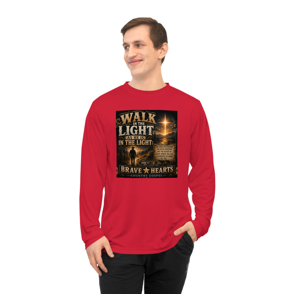 Walk in the Light - Brave Hearts Country Gospel Long Sleeve T-Shirt