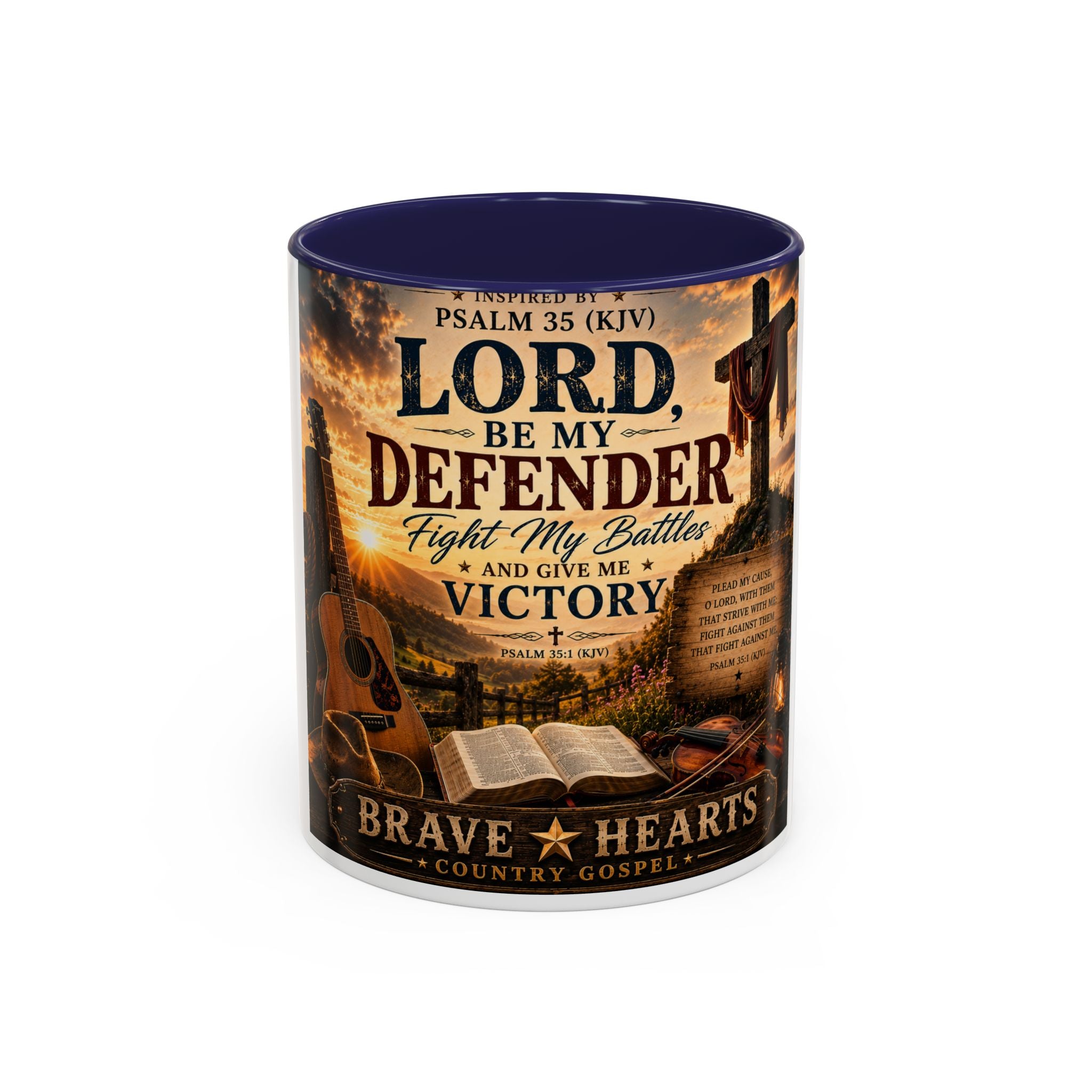 Lord, Be My Defender — Brave Hearts Country Gospel Mug