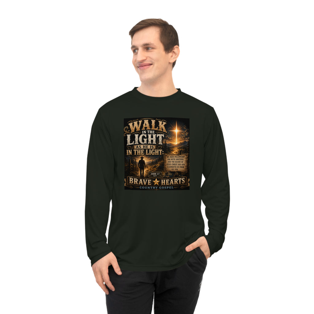Walk in the Light - Brave Hearts Country Gospel Long Sleeve T-Shirt