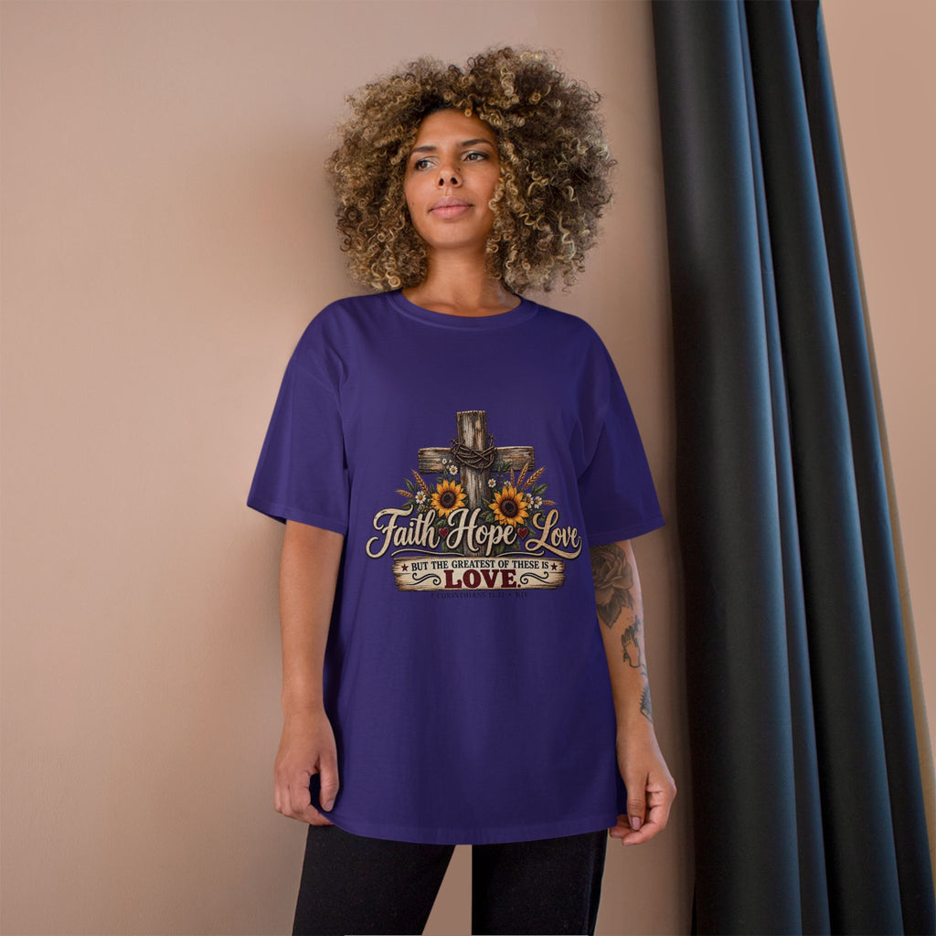 Faith Hope Love — Brave Hearts Country Gospel T-Shirt (Extended Sizes)