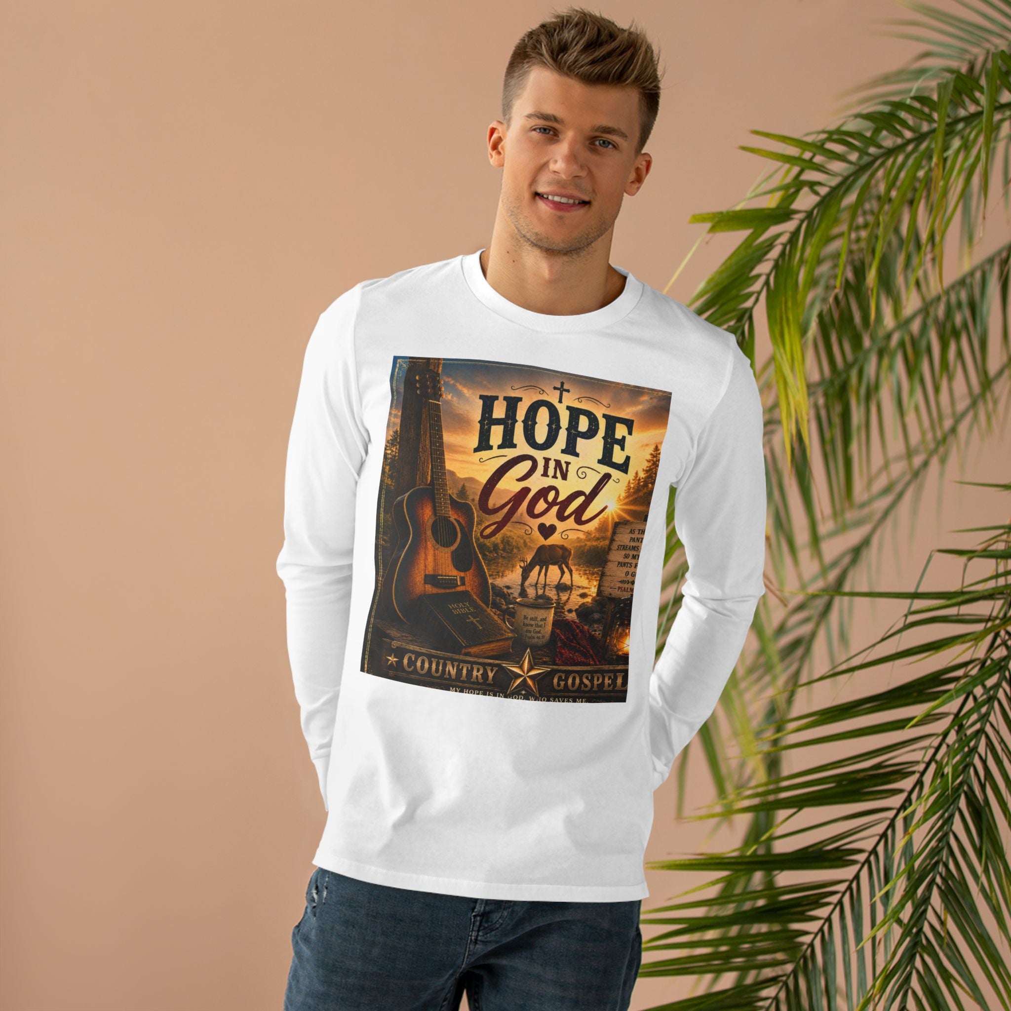 Hope In God - Brave Hearts Country Gospel Long Sleeve T-Shirt
