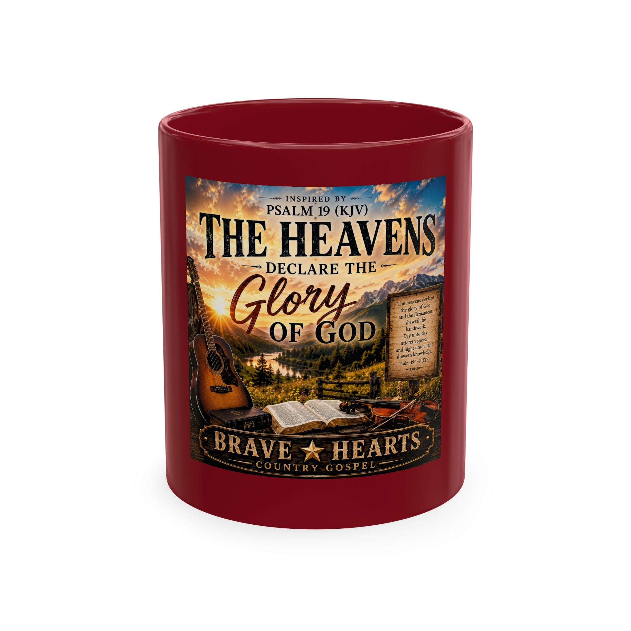 The Heavens Declare the Glory of God — Brave Hearts Country Gospel Mug