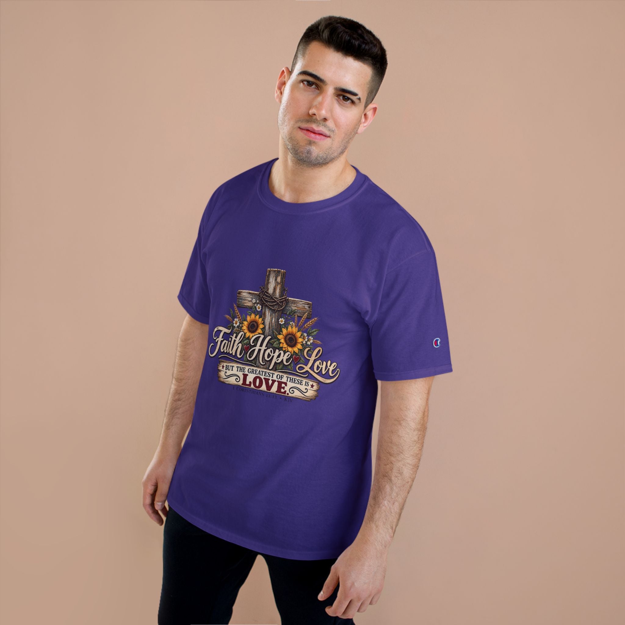 Faith Hope Love — Brave Hearts Country Gospel T-Shirt (Extended Sizes)