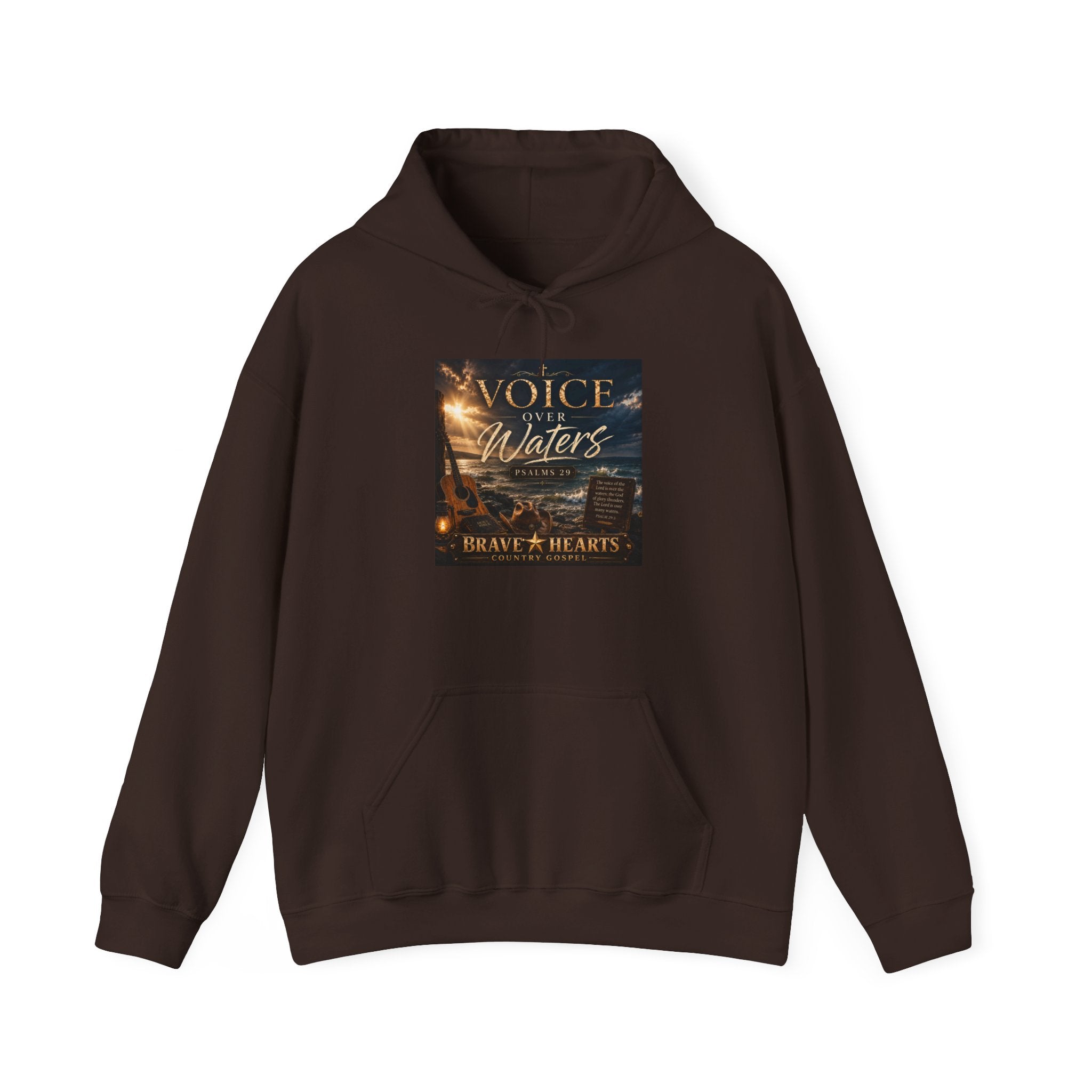 Voice Over Waters — Brave Hearts Country Gospel Hoodie