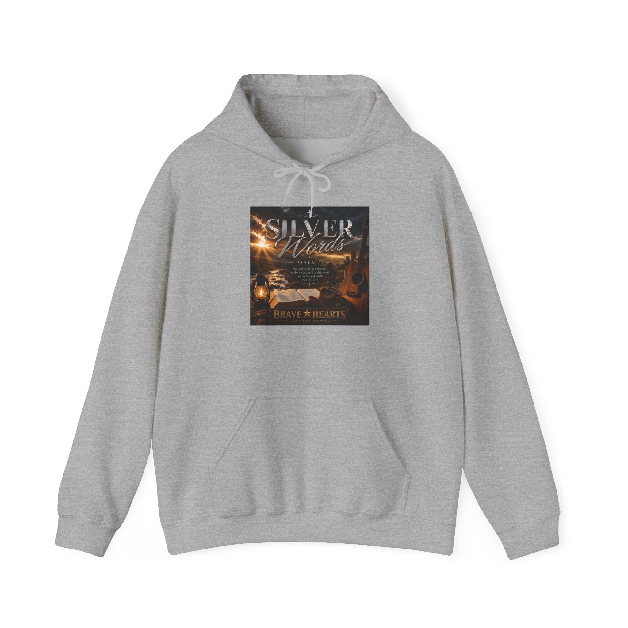Silver Words — Brave Hearts Country Gospel Hoodie