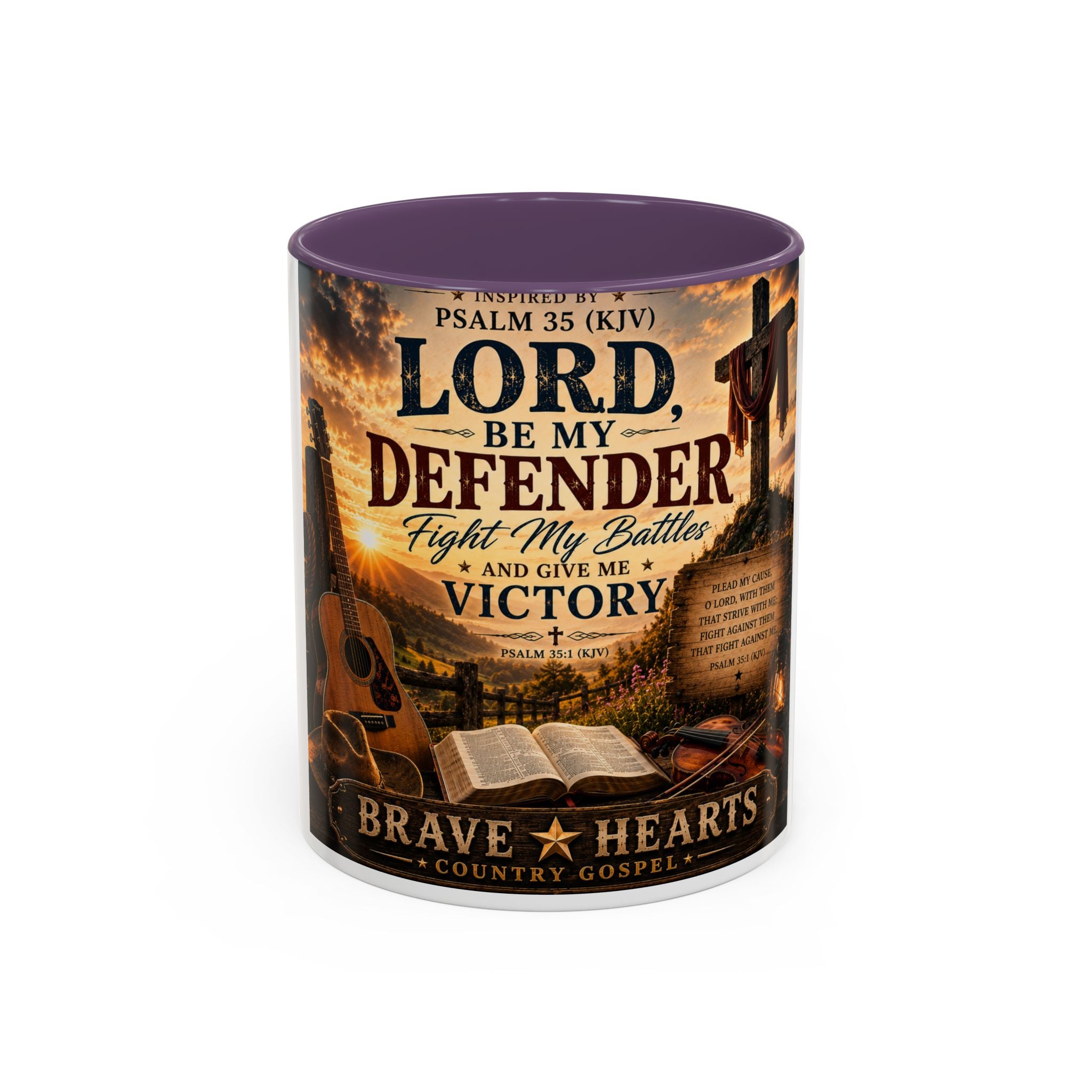 Lord, Be My Defender — Brave Hearts Country Gospel Mug