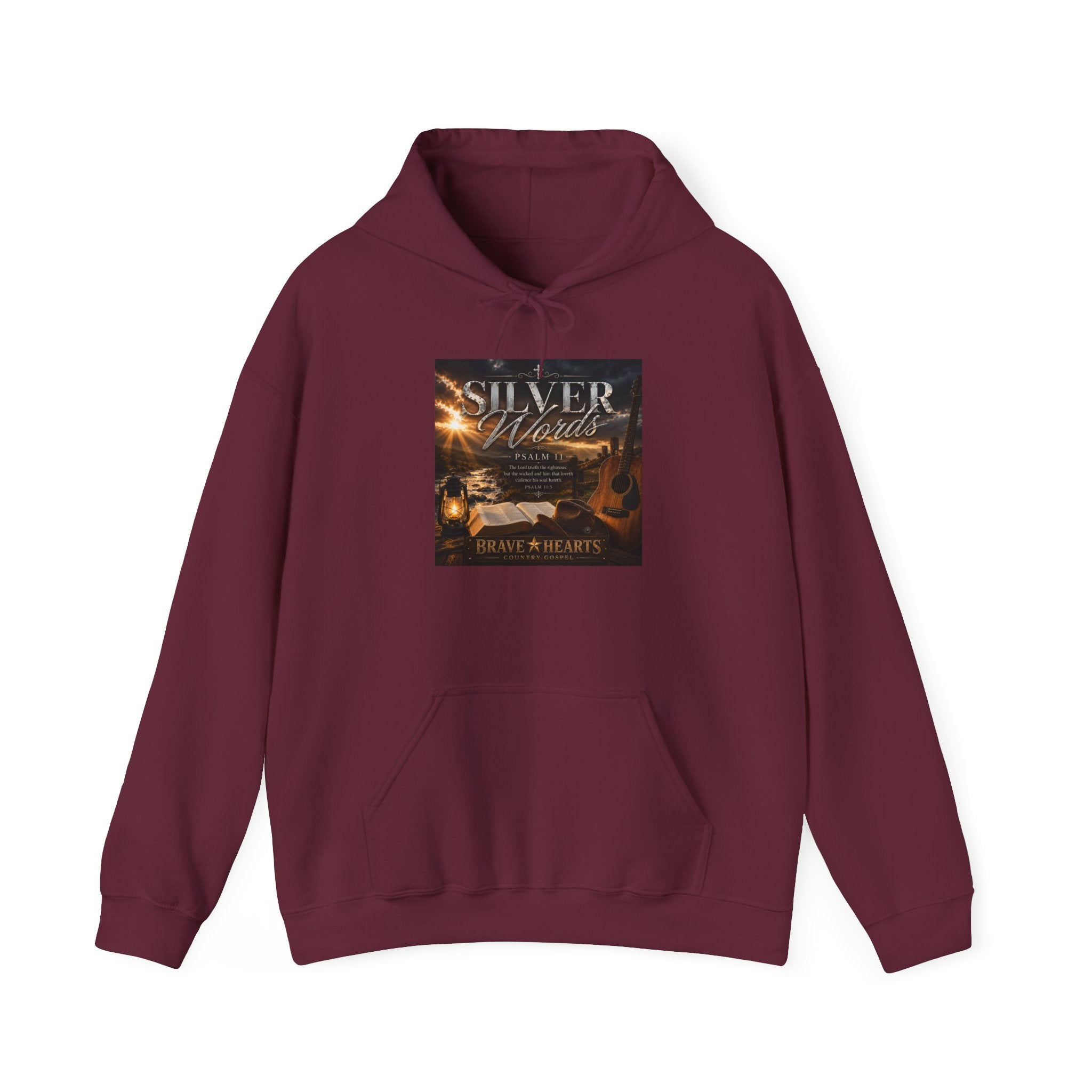 Silver Words — Brave Hearts Country Gospel Hoodie