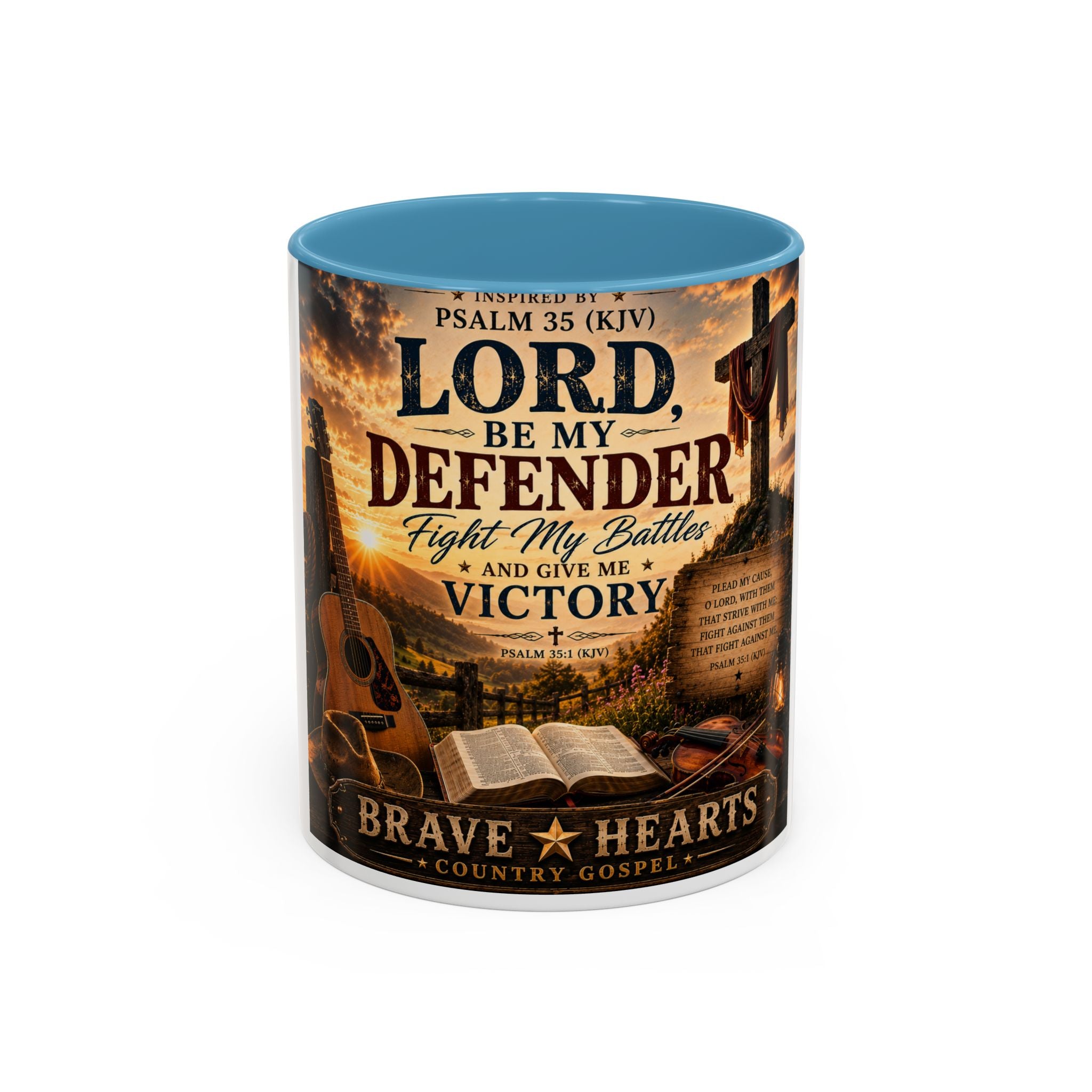 Lord, Be My Defender — Brave Hearts Country Gospel Mug