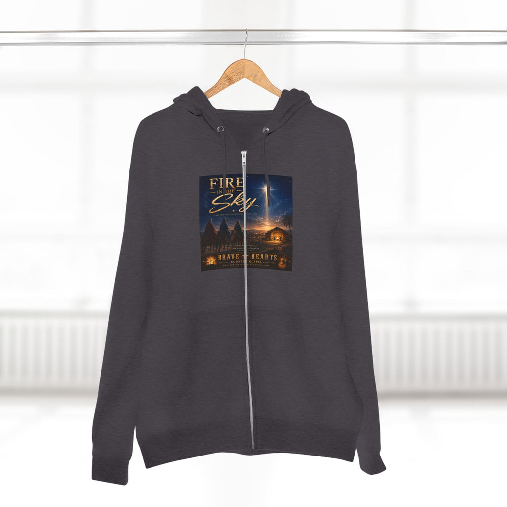 Fire in the Sky — Brave Hearts Country Gospel ZIP Hoodie