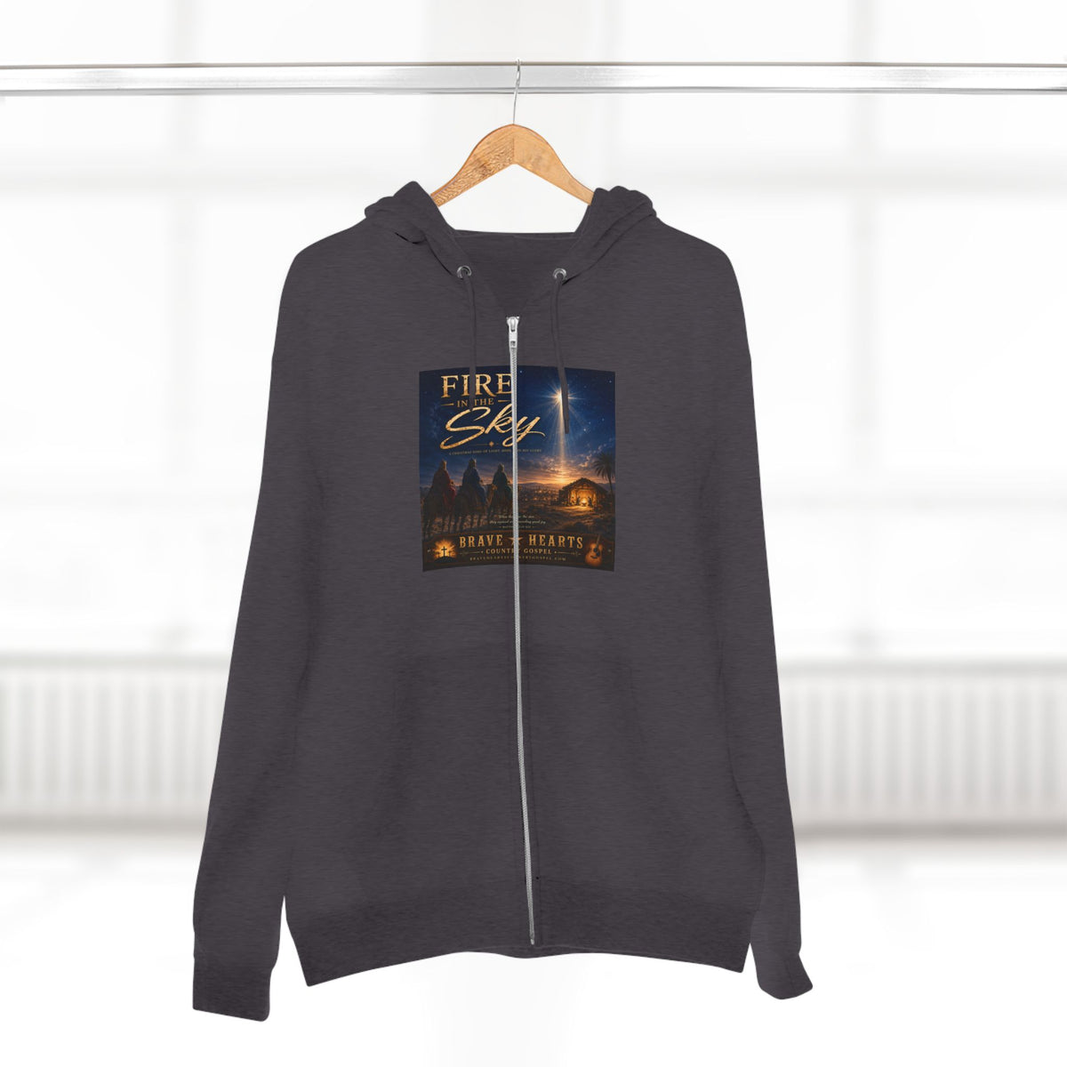 Fire in the Sky — Brave Hearts Country Gospel ZIP Hoodie