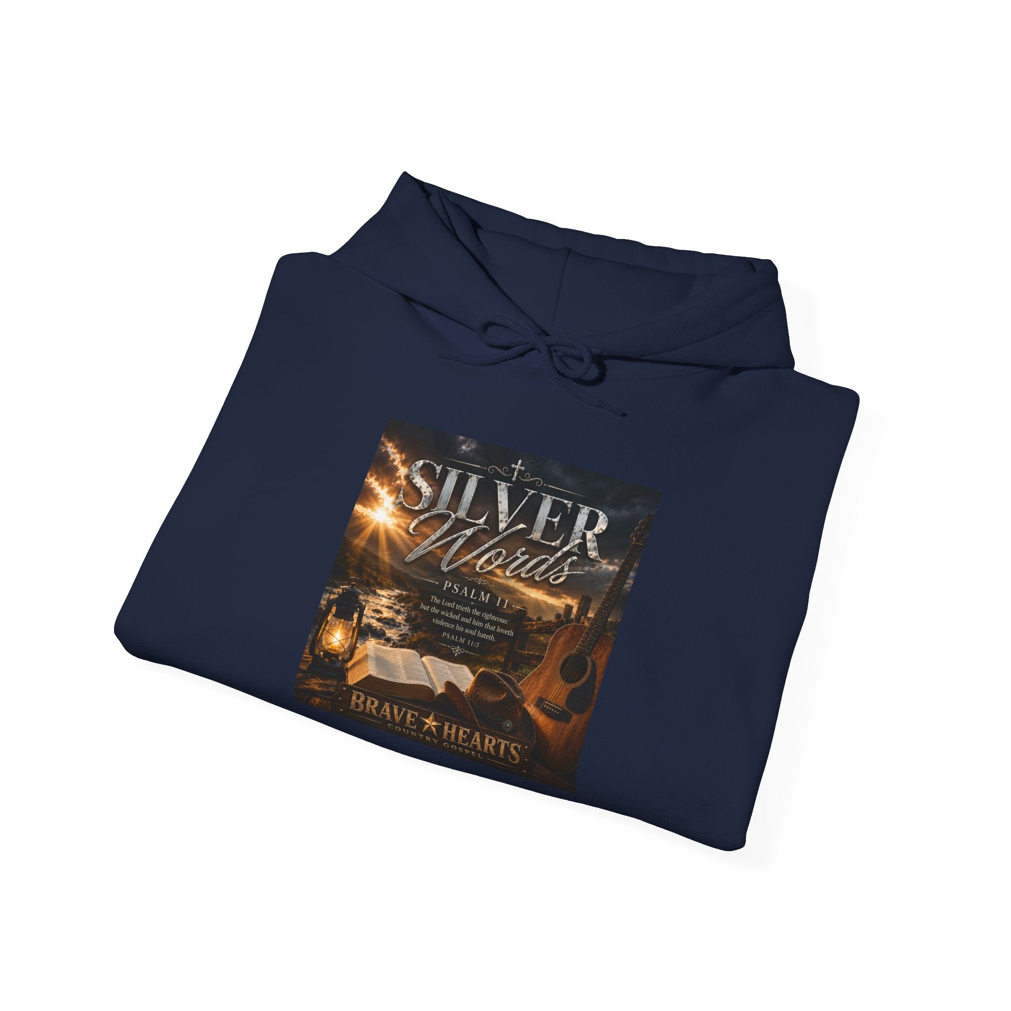 Silver Words — Brave Hearts Country Gospel Hoodie