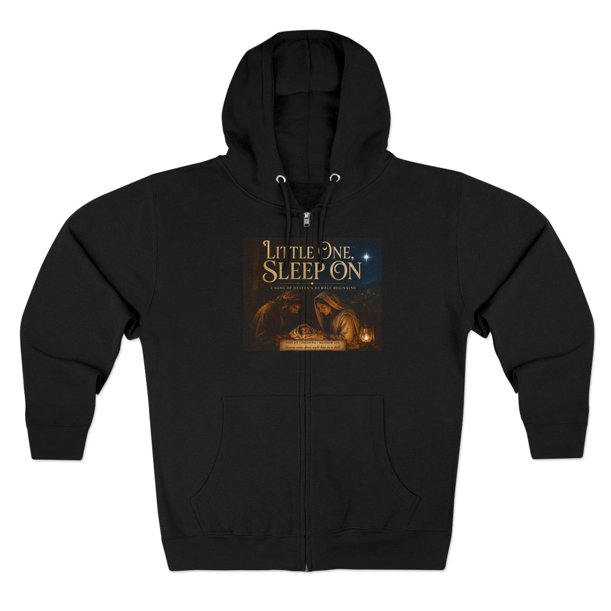 Little One, Sleep On-Brave Hearts Country Gospel ZIP Hoodie