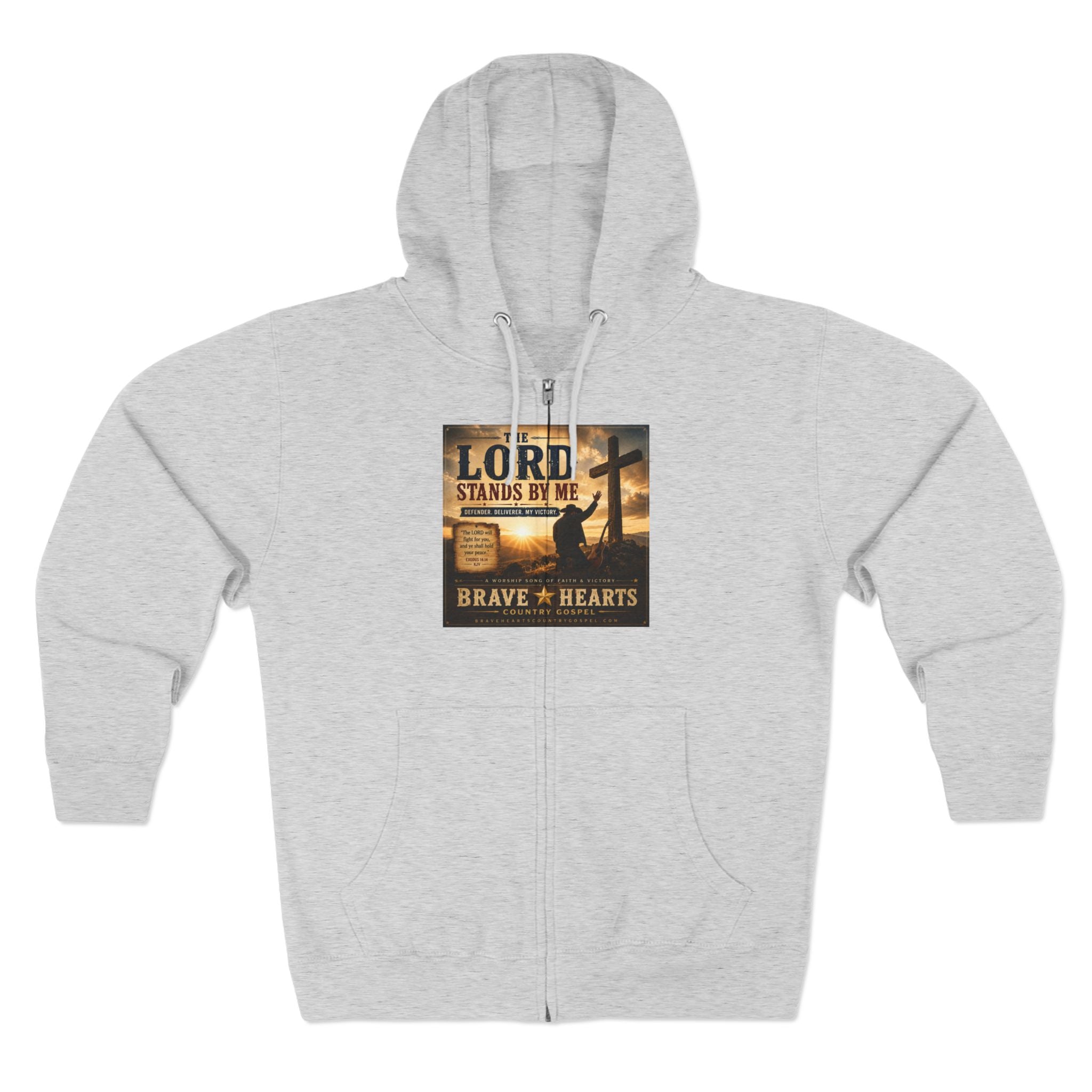 Lord Stands By Me - Brave Hearts Country Gospel Zip Hoodie