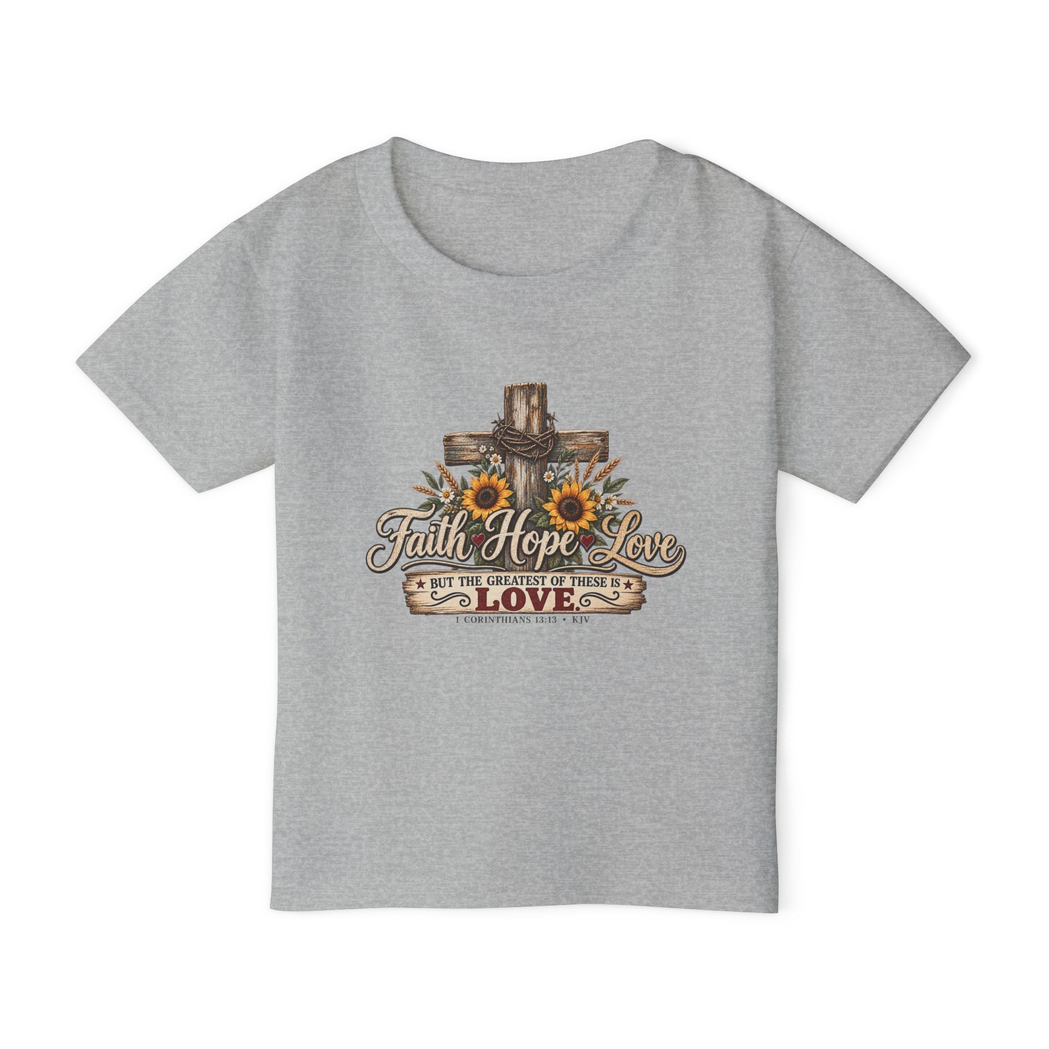 Faith Hope Love - Brave Hearts Country Gospel Toddler T-shirt