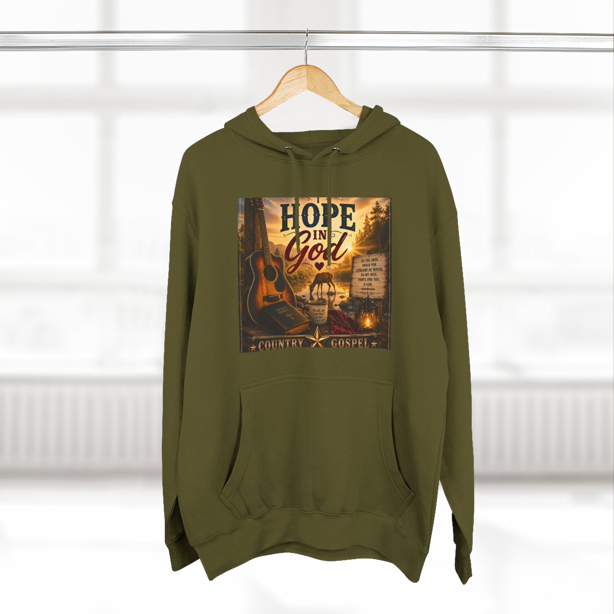 Hope in God  — Brave Hearts Country Gospel Fleece Hoodie