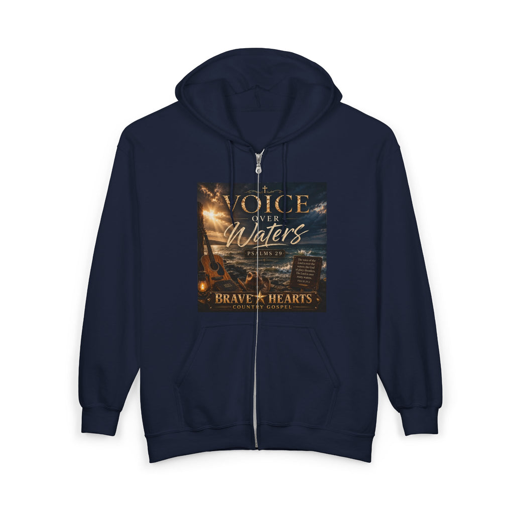 Voice Over Waters — Brave Hearts Country Gospel Zip Hoodie