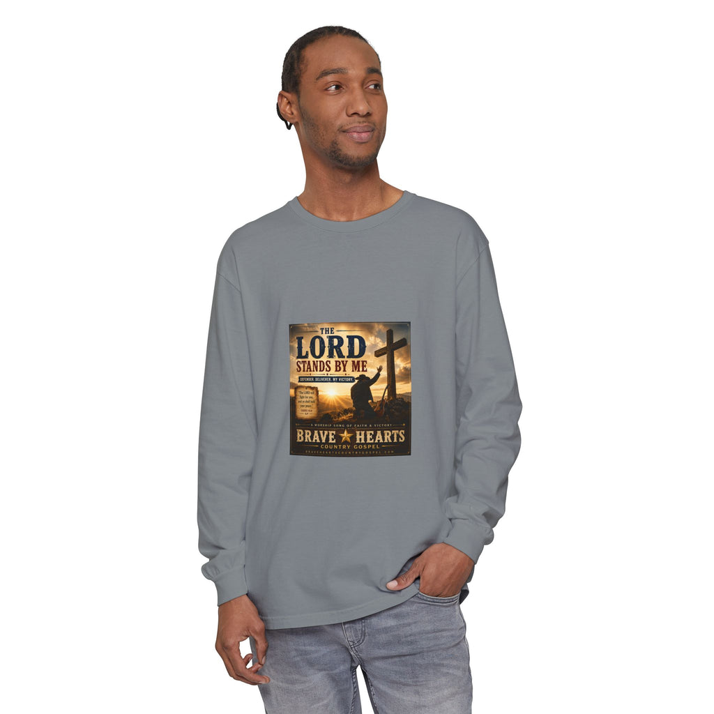 The Lord Stands By Me — Brave Hearts Country Gospel Long Sleeve T-Shirt