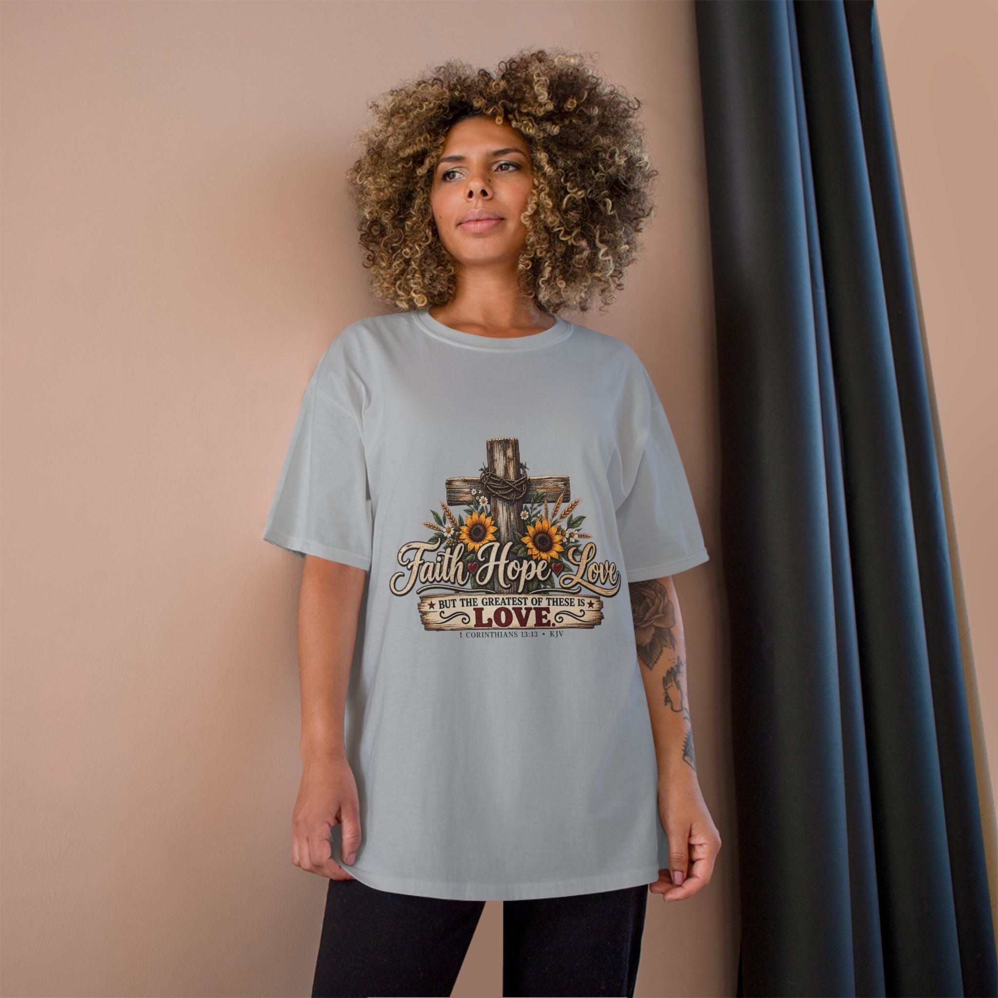 Faith Hope Love — Brave Hearts Country Gospel T-Shirt (Extended Sizes)