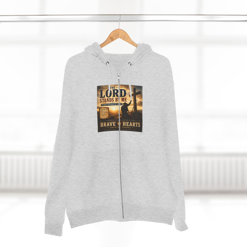 The Lord Stands By Me - Brave Hearts Country Gospel Zip Hoodie