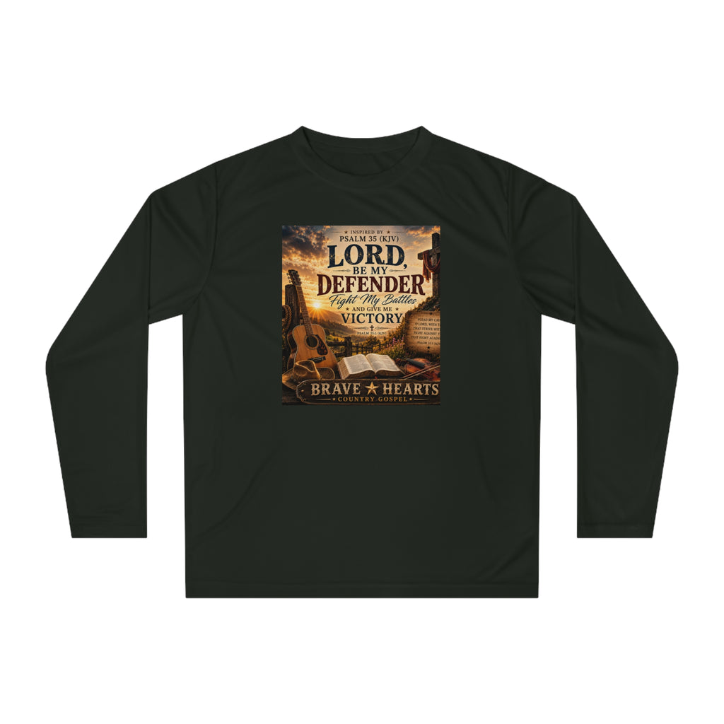 Lord Be My Defender - Brave Hearts Country Gospel Long Sleeve T-Shirt
