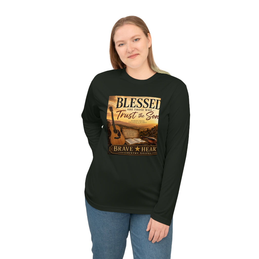 Blessed Are Those Who Trust the Son - Brave Hearts Country Gospel Long Sleeve T-Shirt