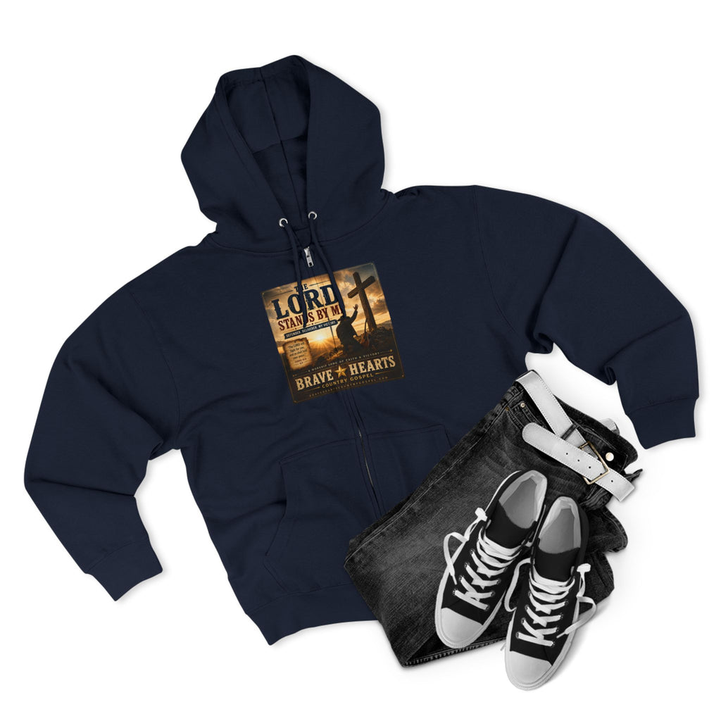 The Lord Stands By Me - Brave Hearts Country Gospel Zip Hoodie