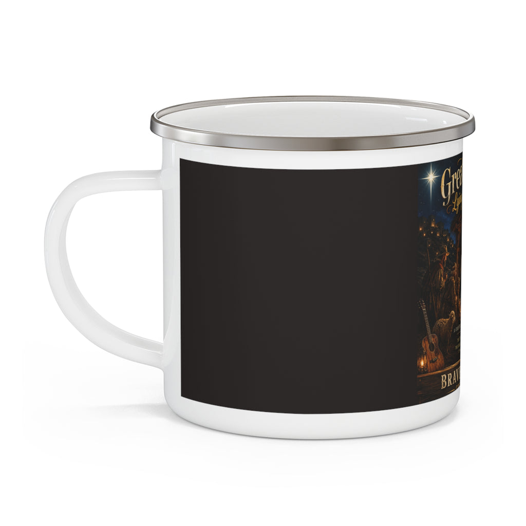 Greatest Gift Lying in a Manger - Brave Hearts Country Gospel Camping Mug