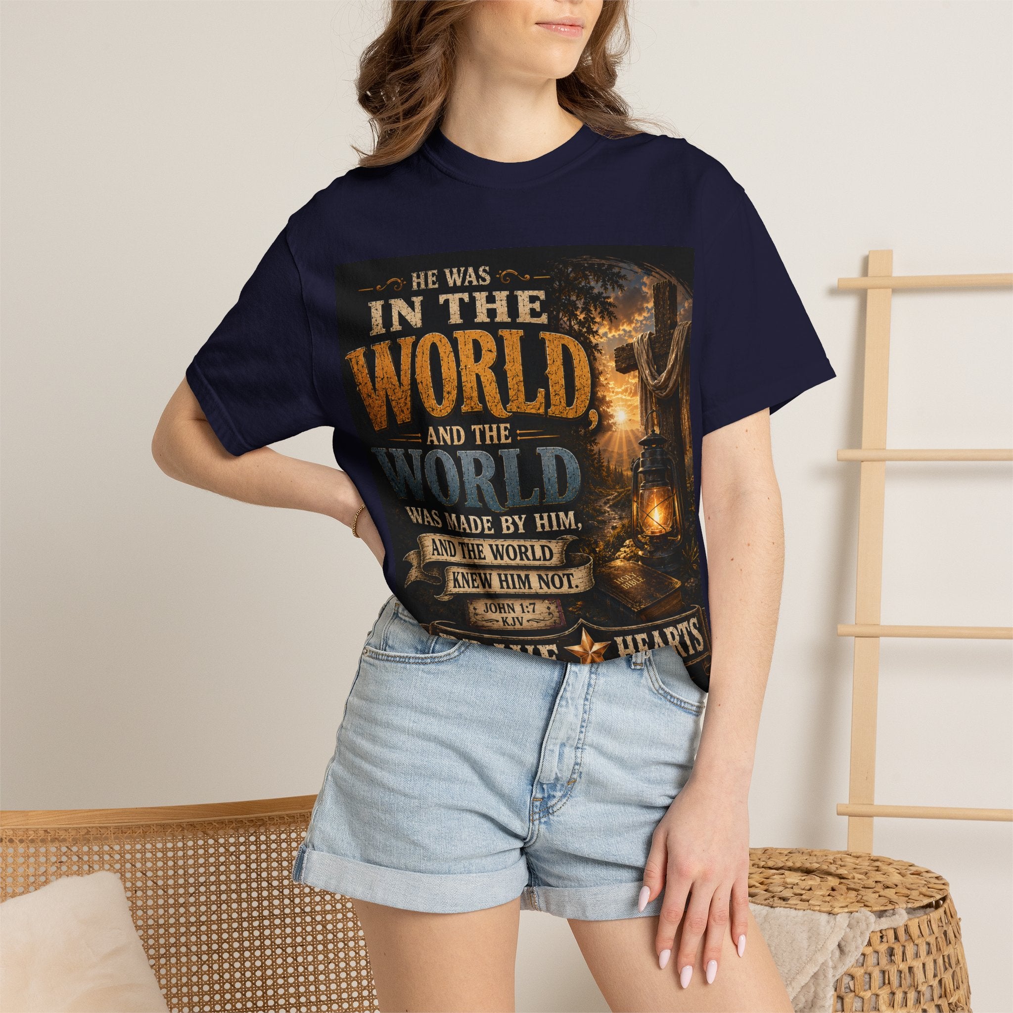 He Was In The World — Brave Hearts Country Gospel T-Shirt