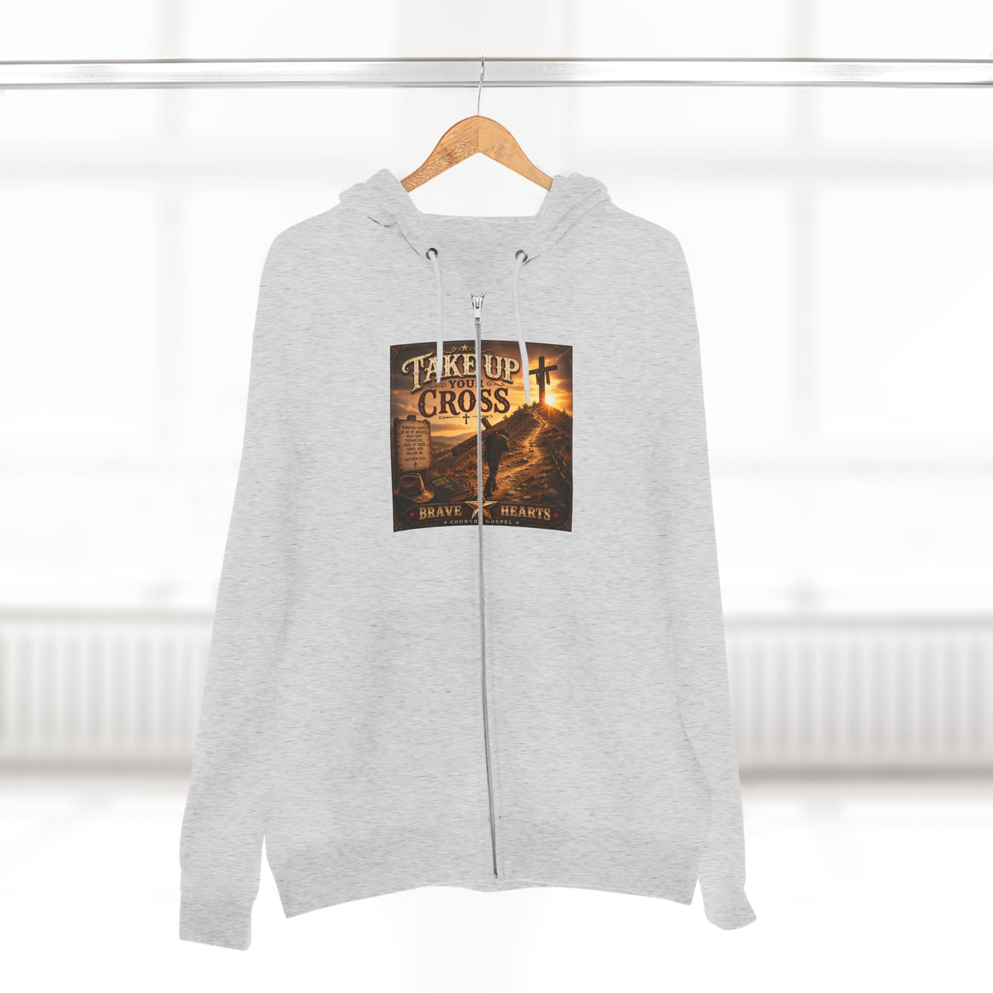 Take Up Your Cross— Brave Hearts Country Gospel Hoodie