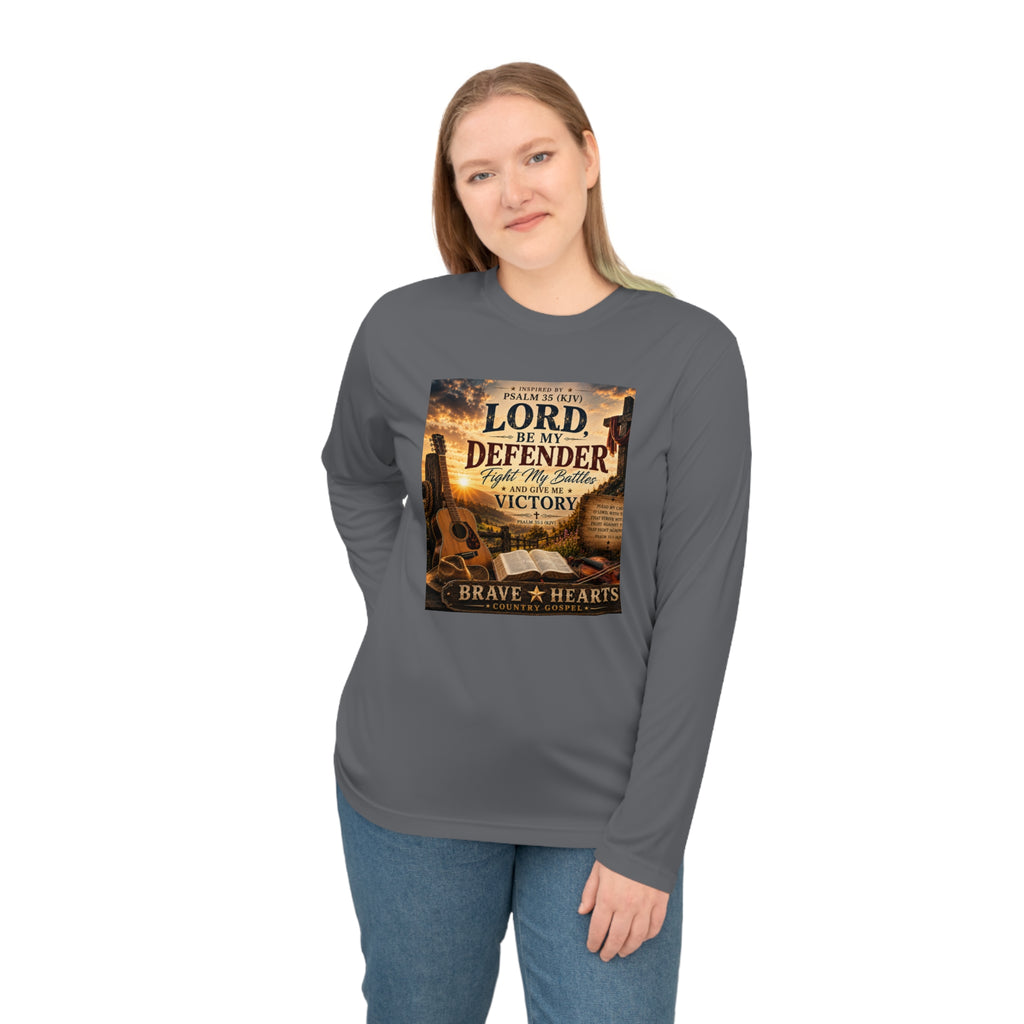 Lord Be My Defender - Brave Hearts Country Gospel Long Sleeve T-Shirt