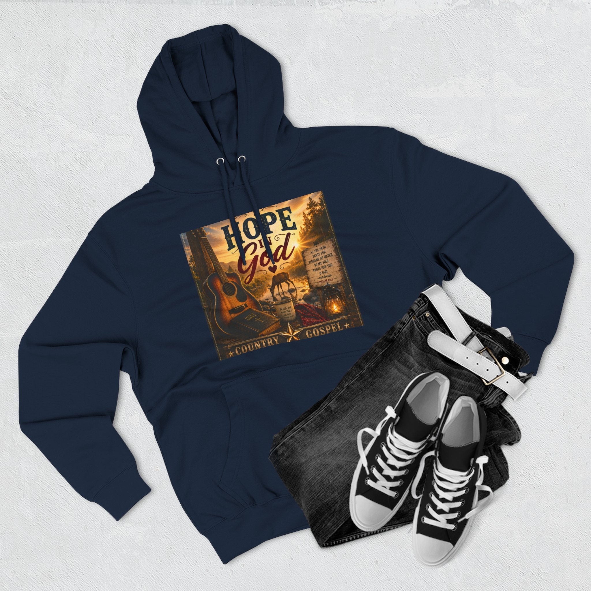 Hope in God  — Brave Hearts Country Gospel Fleece Hoodie