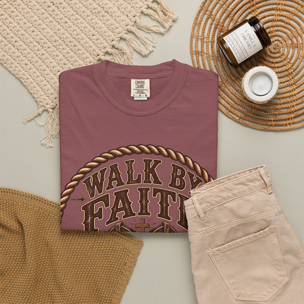 Walk By Faith - Bible Brave Hearts T-shirt