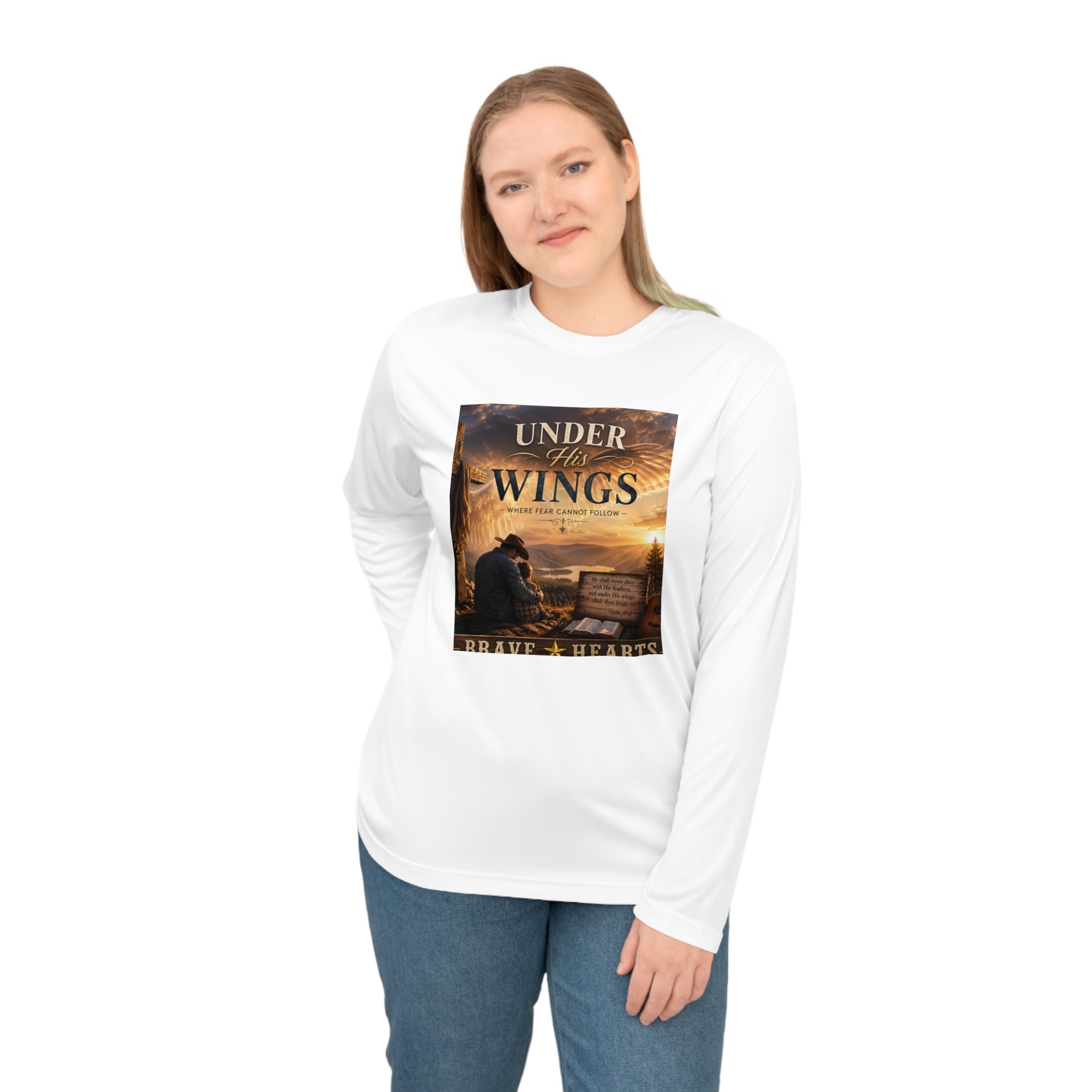 Under the Wings – Brave Hearts Country Gospel Long Sleeve T-Shirt