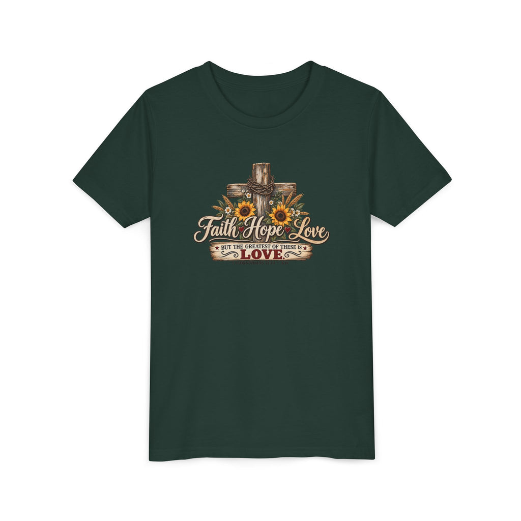 Faith Hope Love — Brave Hearts Country Gospel T-Shirt