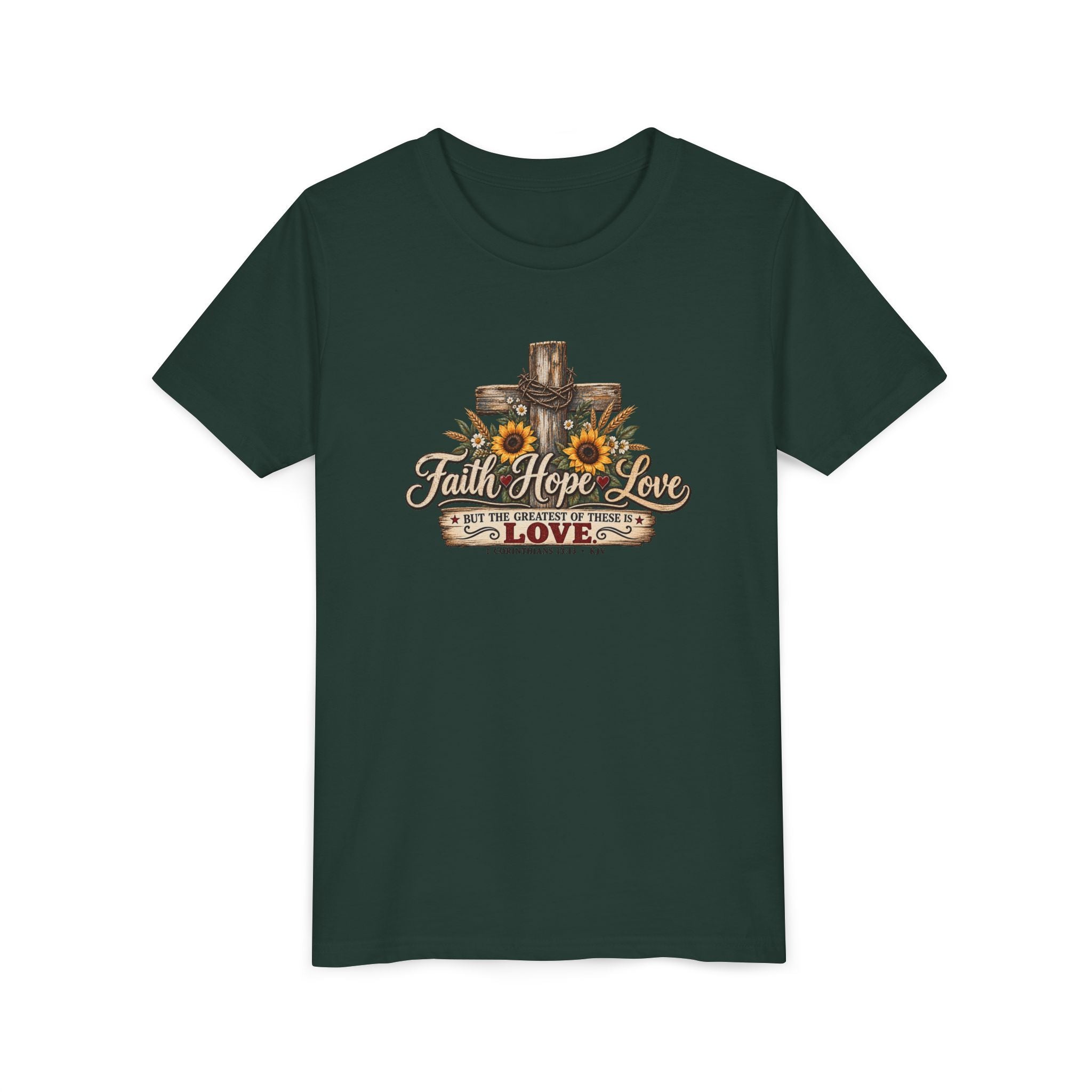 Faith Hope Love — Brave Hearts Country Gospel T-Shirt