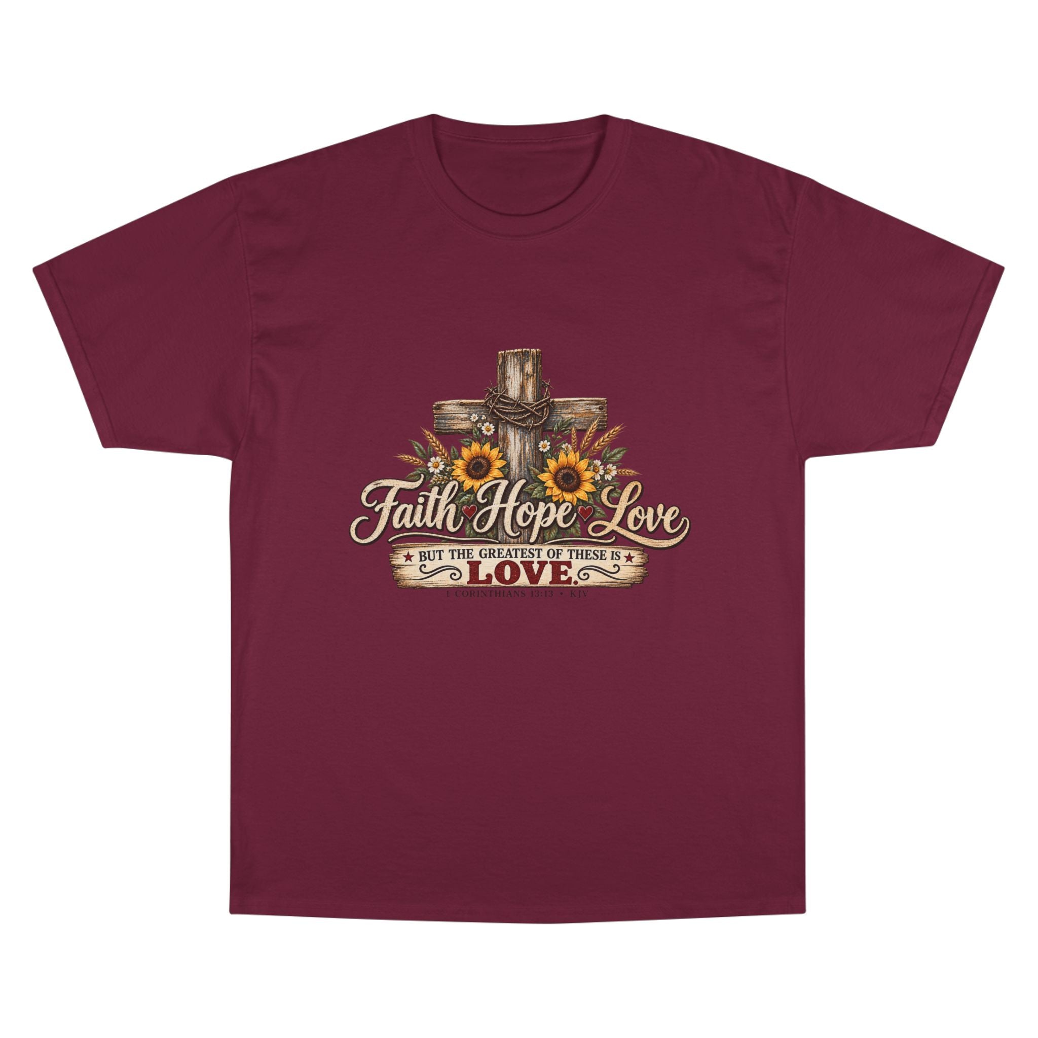 Faith Hope Love — Brave Hearts Country Gospel T-Shirt (Extended Sizes)