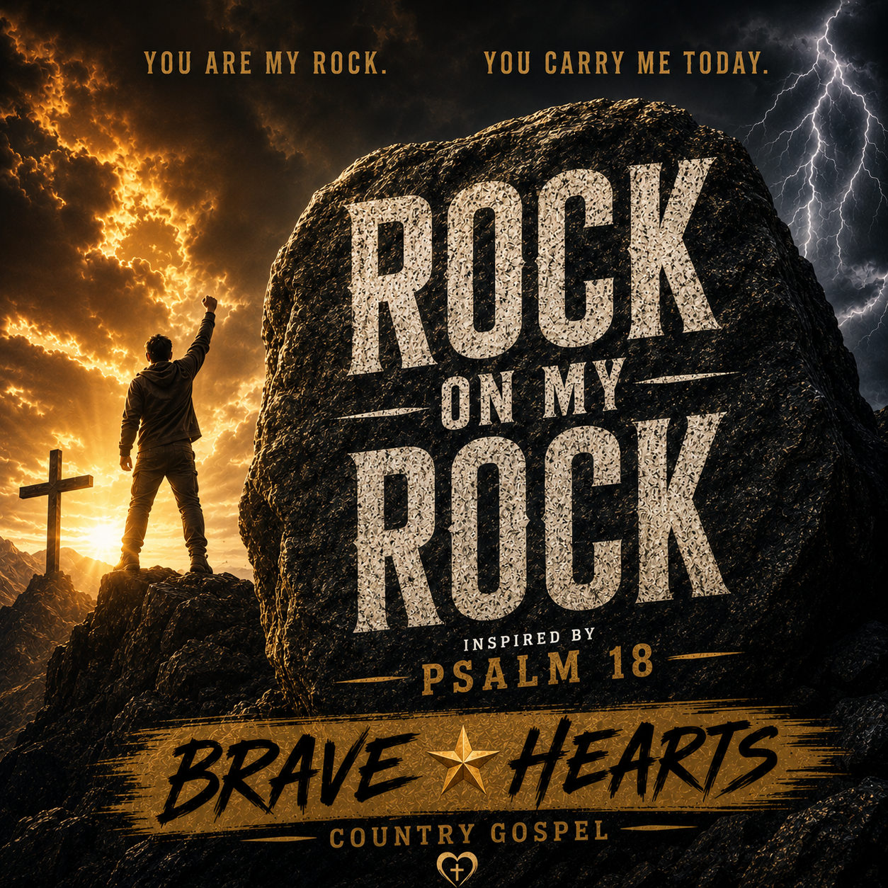 Rock On Rock — Brave Hearts Country Gospel T-Shirt