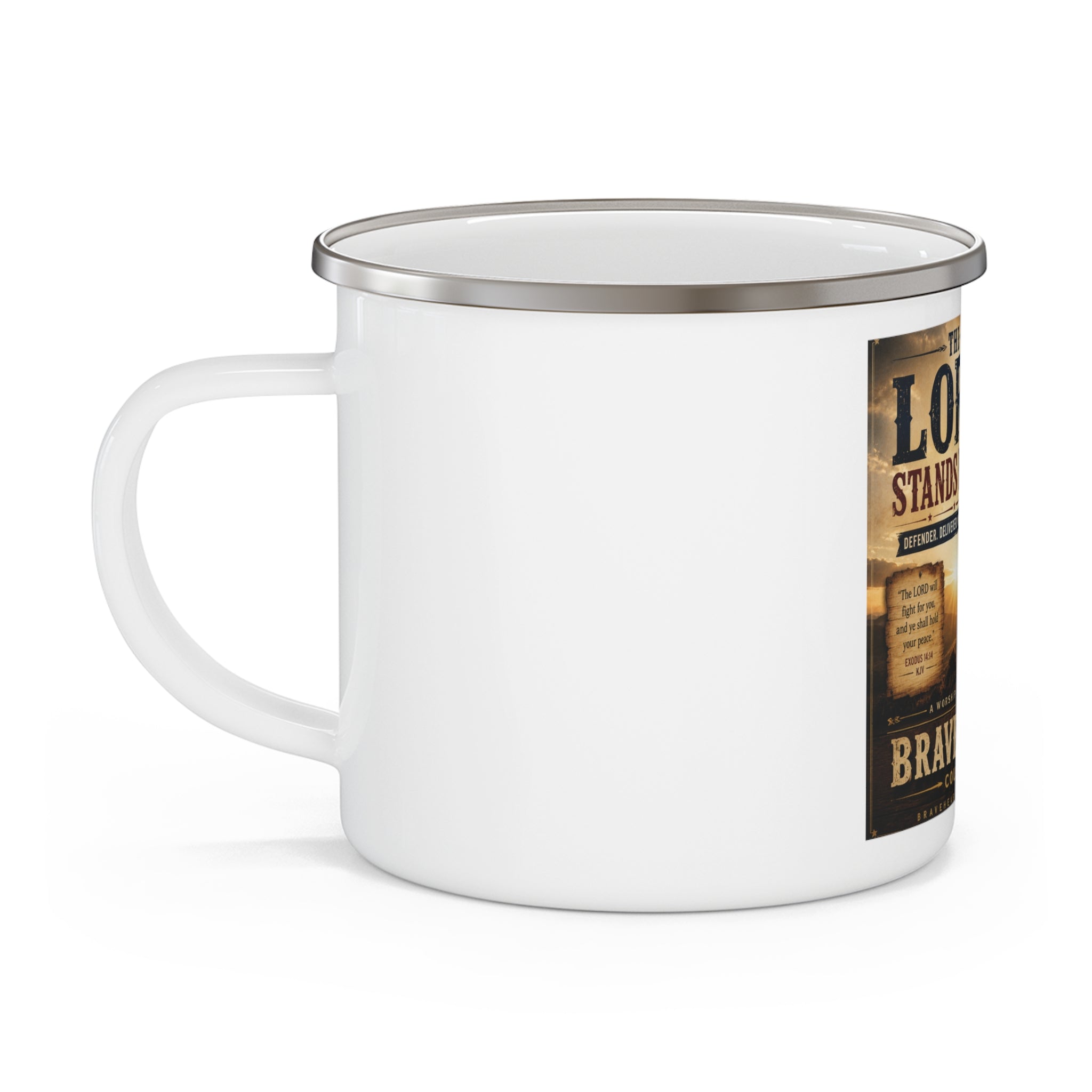 The Lord Stands By Me — Brave Hearts Country Gospel Ceramic Camping Mug