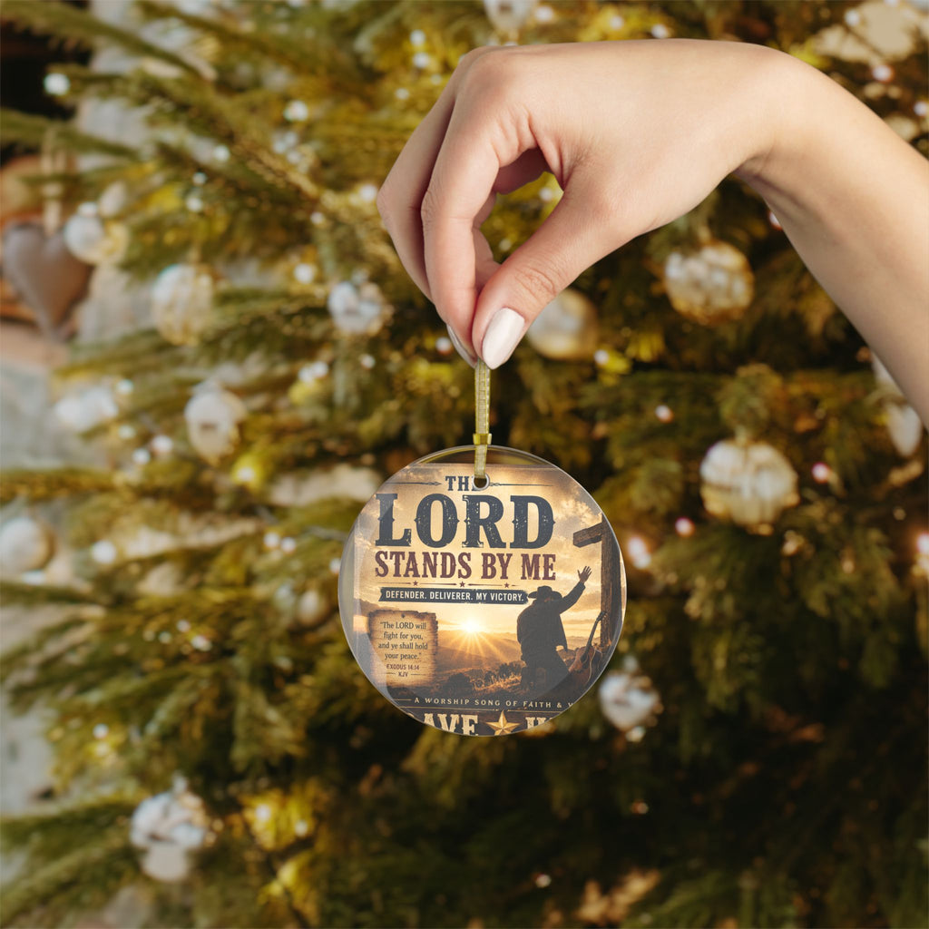THE LOD SRANDS BY ME -Brave Hearts County Gospel Glass Ornaments