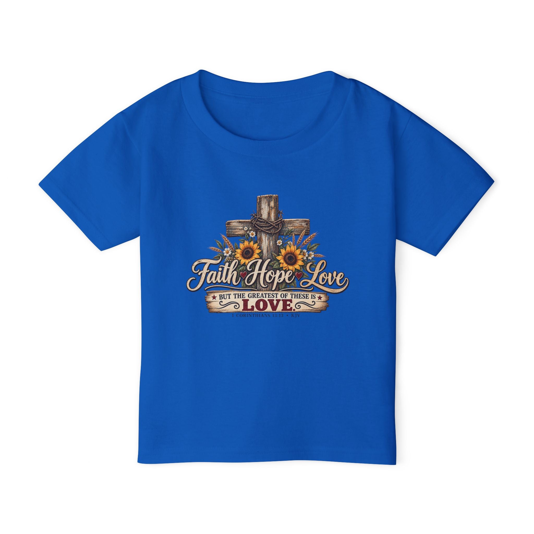 Faith Hope Love - Brave Hearts Country Gospel Toddler T-shirt