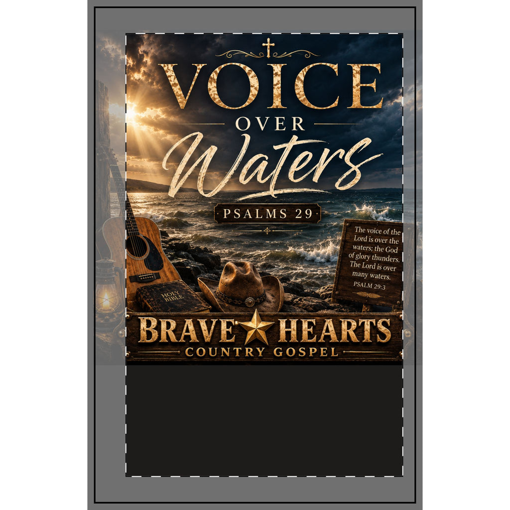 Voice Over Waters — Brave Hearts Country Gospel Spiral Notebook