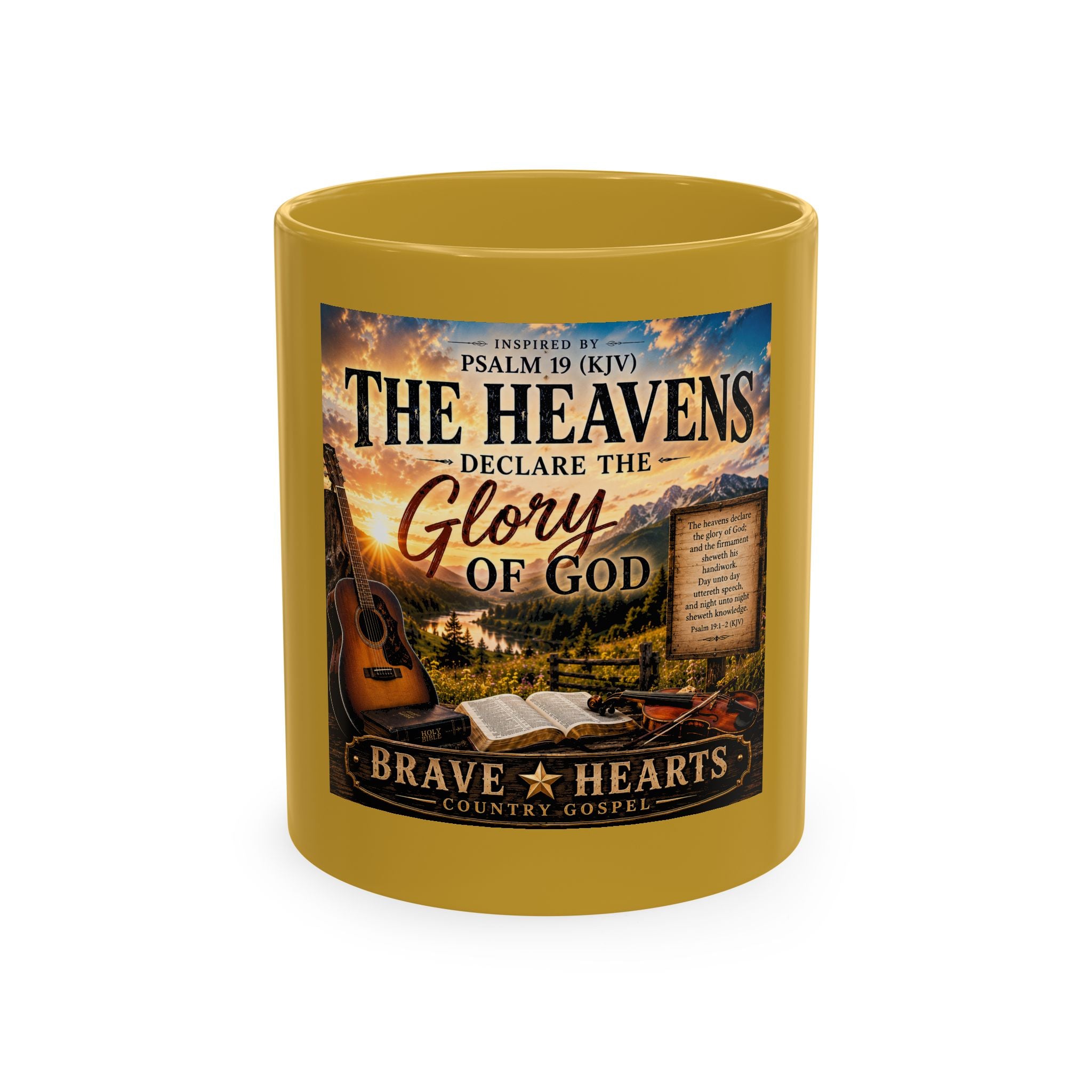 The Heavens Declare the Glory of God — Brave Hearts Country Gospel Mug