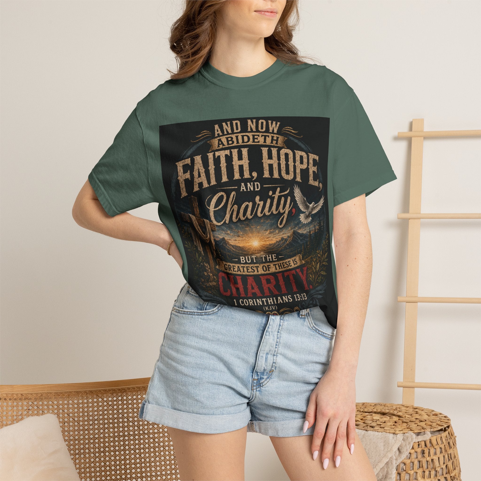 Faith, Hope, and Charity — Brave Hearts Country Gospel T-Shirt