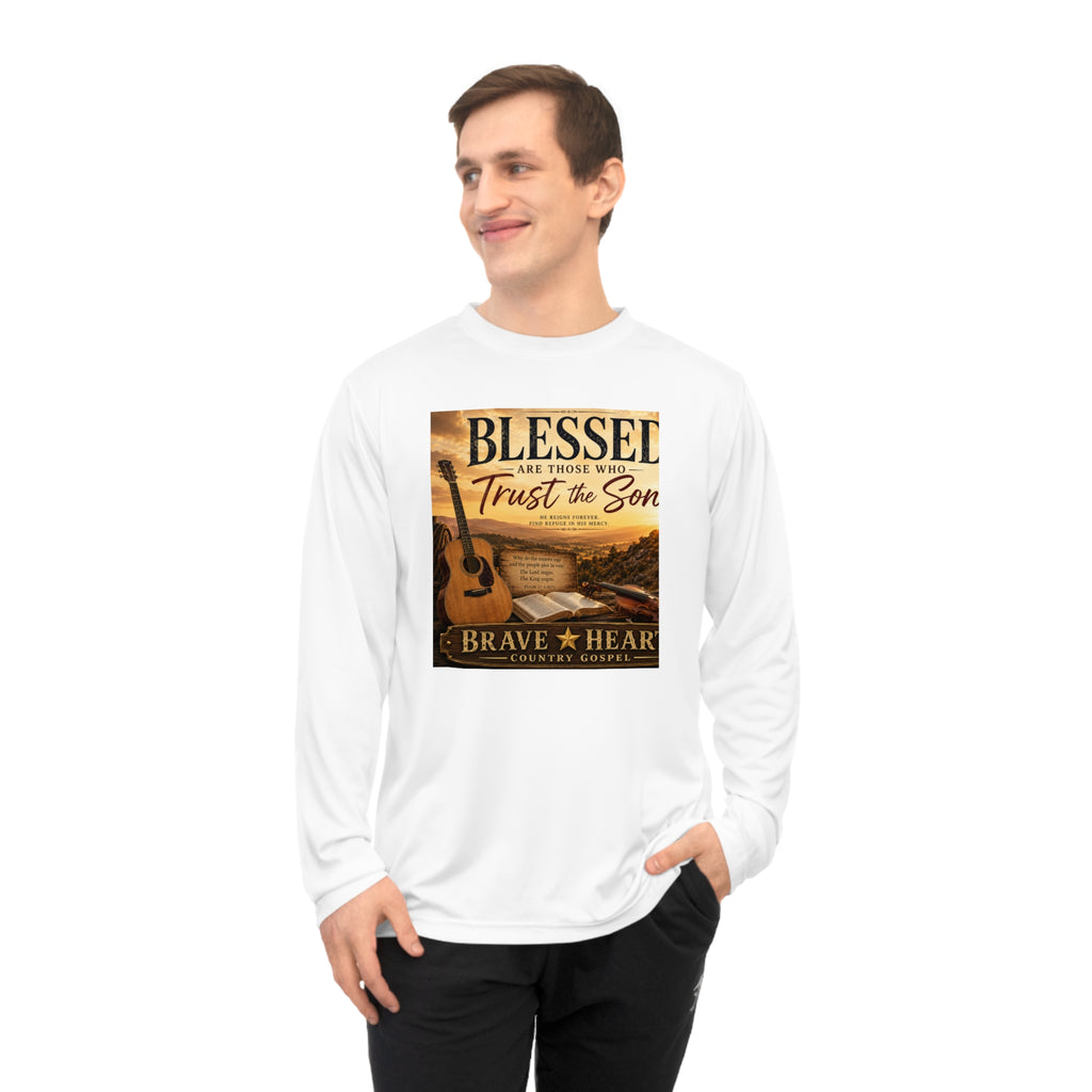 Blessed Are Those Who Trust the Son - Brave Hearts Country Gospel Long Sleeve T-Shirt