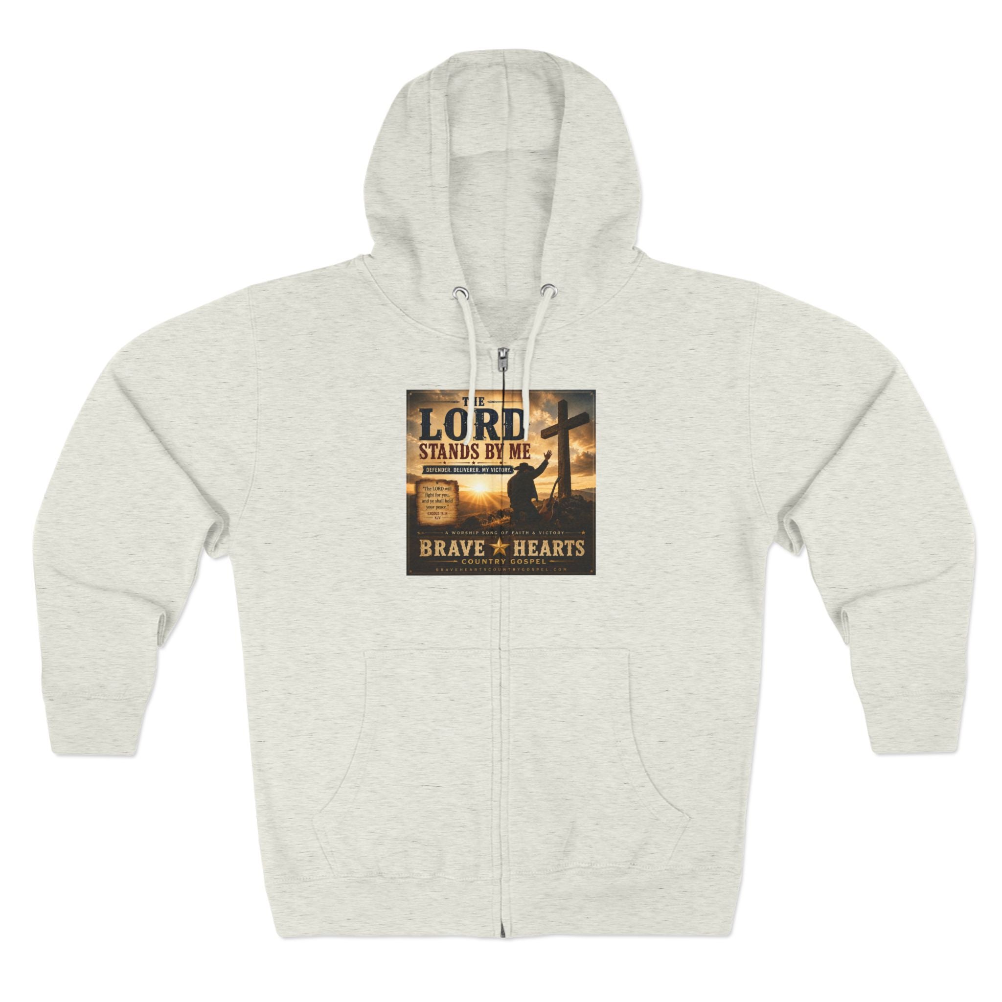 Lord Stands By Me - Brave Hearts Country Gospel Zip Hoodie
